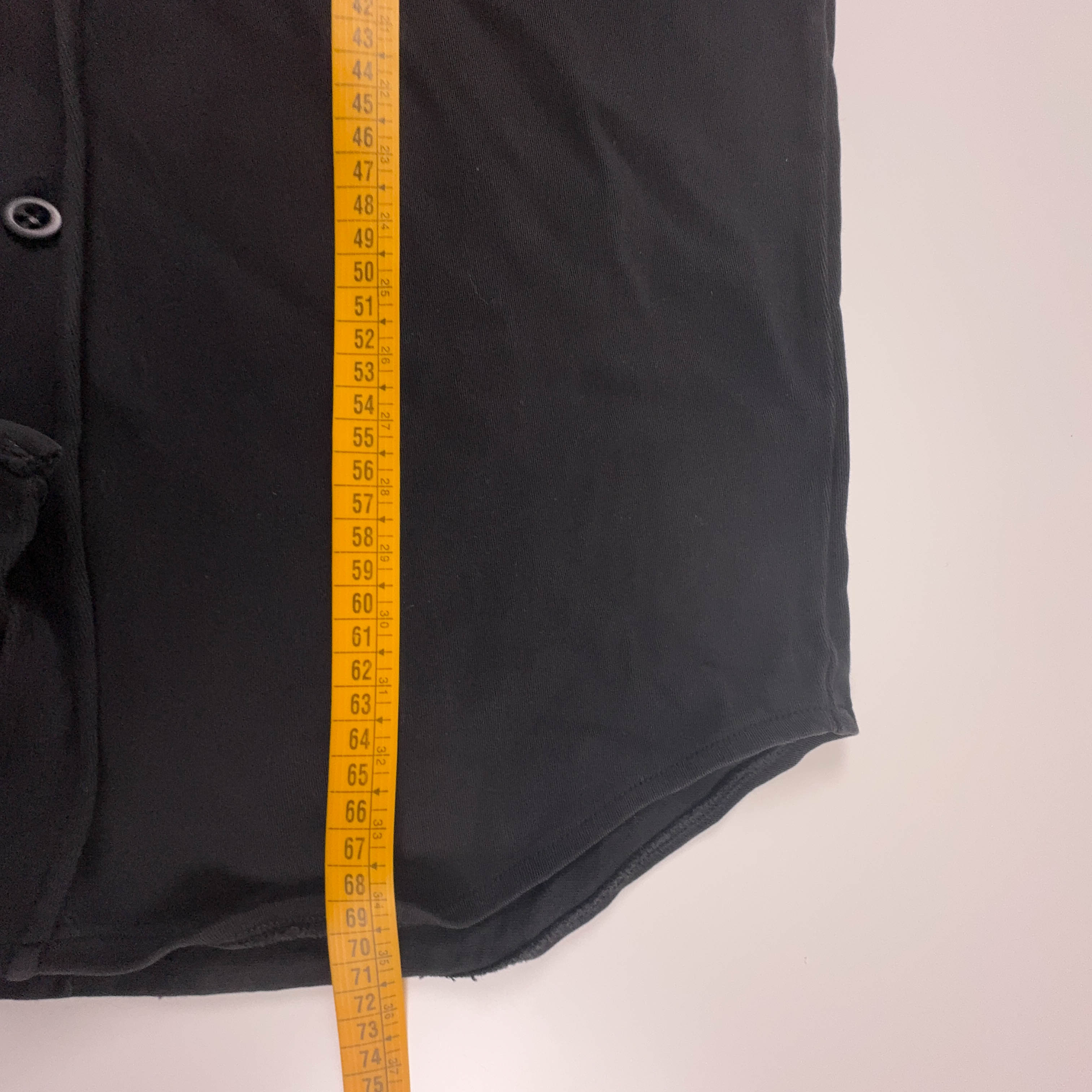 Camicia Ralph Lauren nera a tinta unita con tasche in cotone - Taglia S uomo