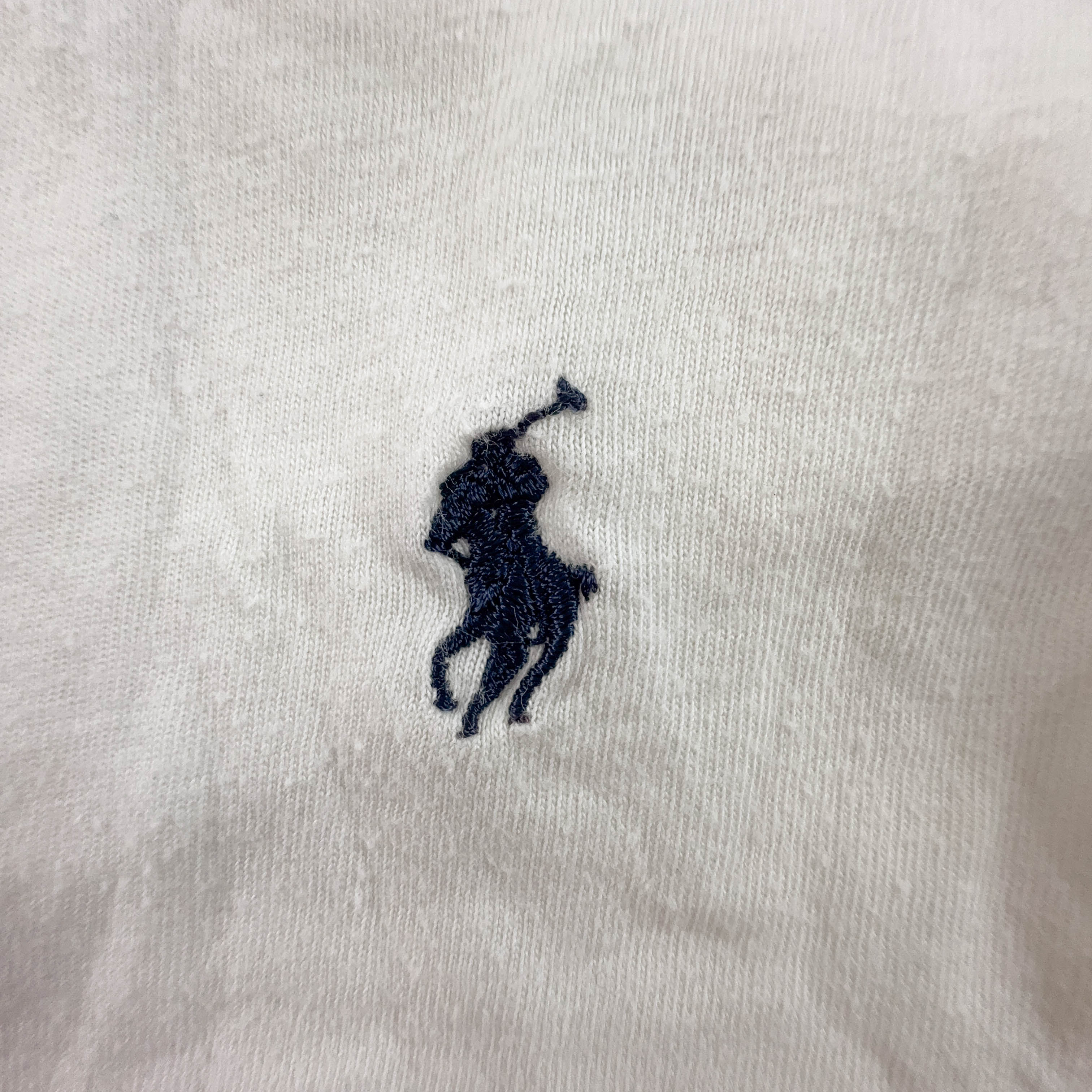 Ralph Lauren White Cotton Crew Neck T-Shirt - Size XL/XXL Men's