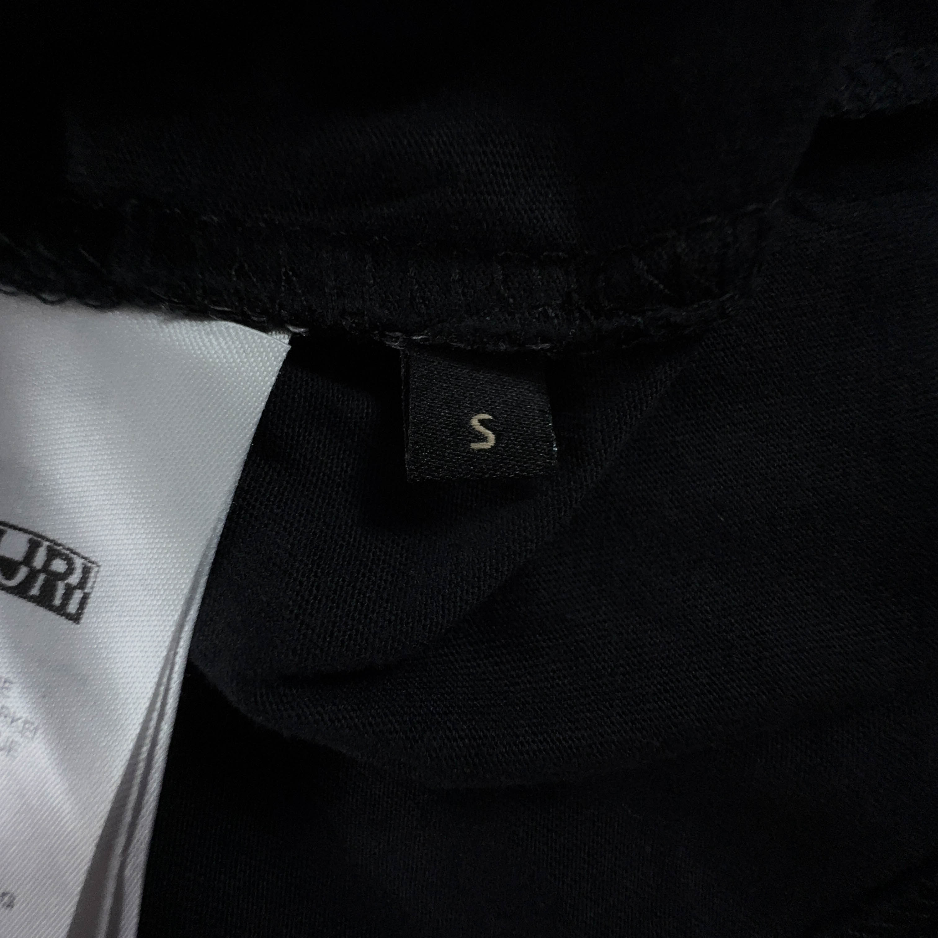 Napapijri Black Crew Neck Cotton T-Shirt - Men's Size S