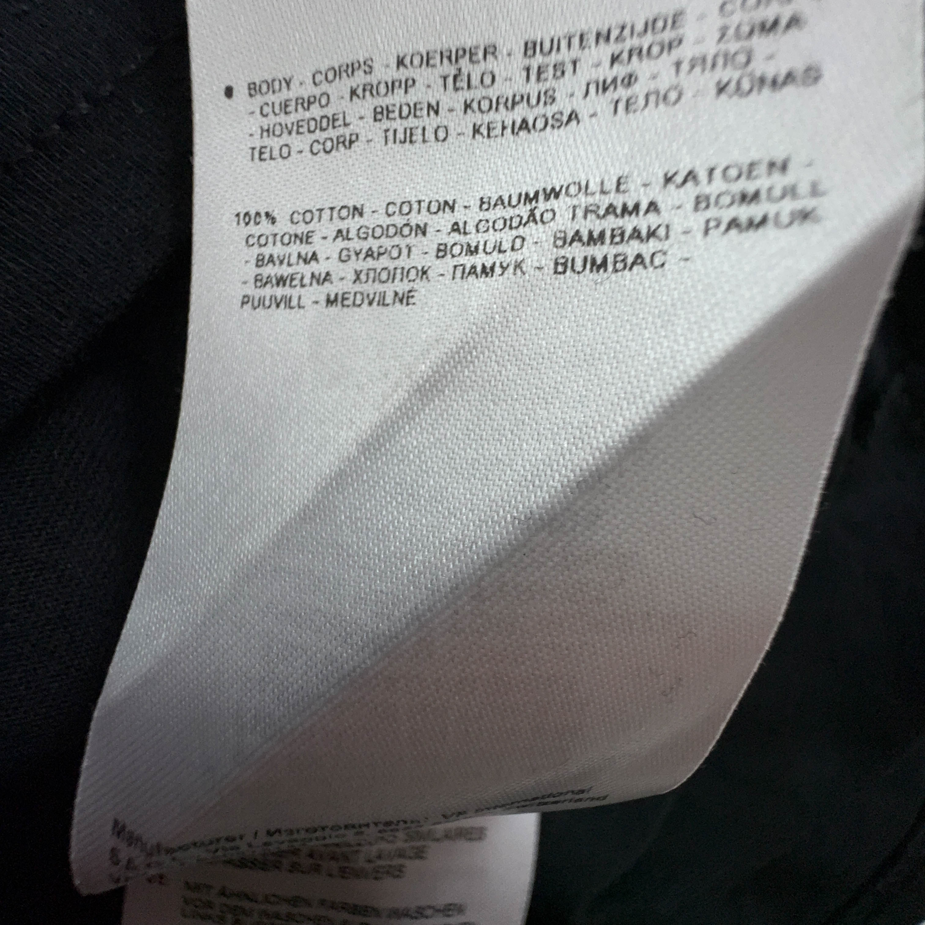 Napapijri Black Crew Neck Cotton T-Shirt - Men's Size S