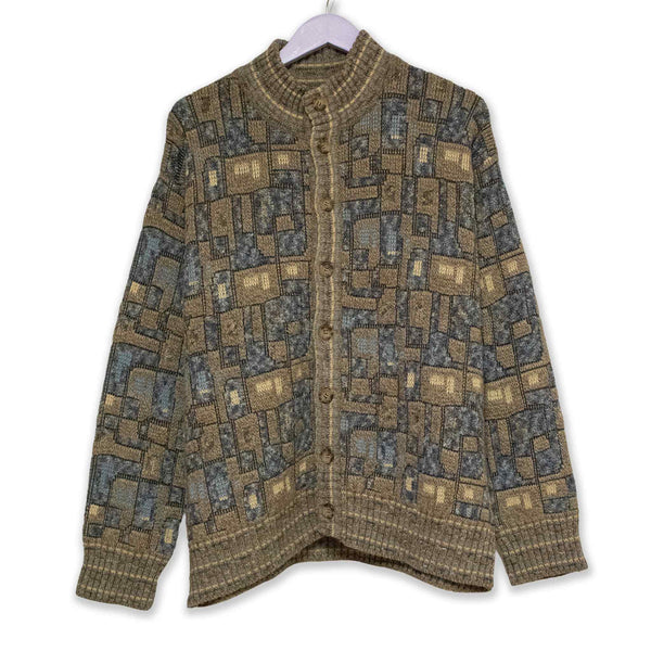 Cardigan misto lana Vintage - Taglia L