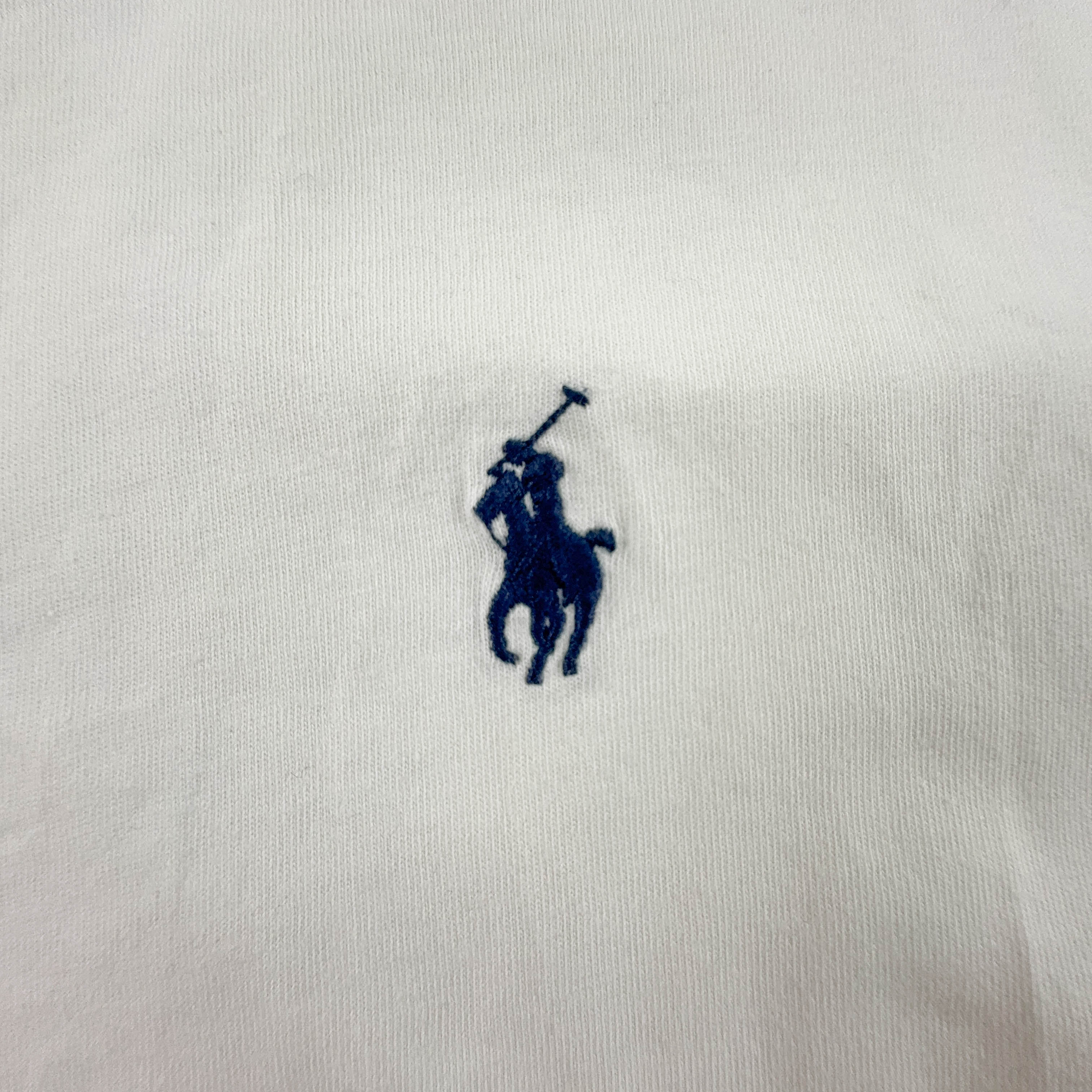 Ralph Lauren White Crew Neck Cotton T-Shirt - Men's Size M/L