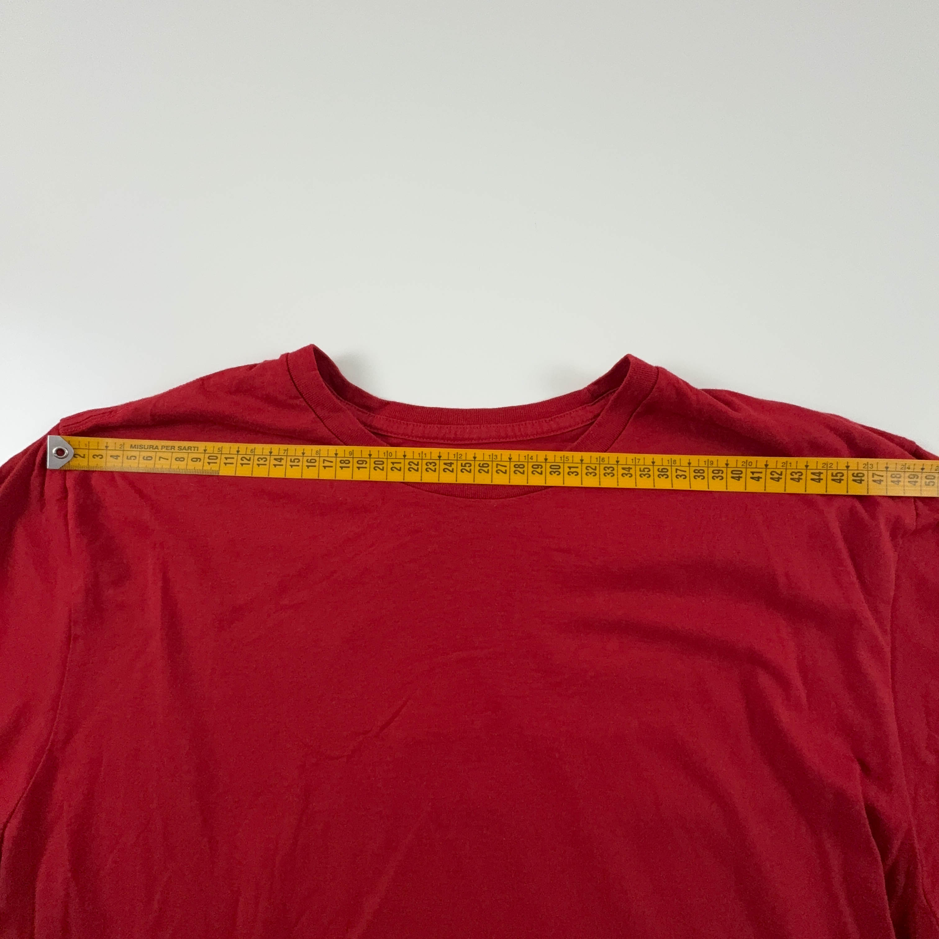 Ralph Lauren Red Crew Neck Cotton T-Shirt - Men's Size L/XL