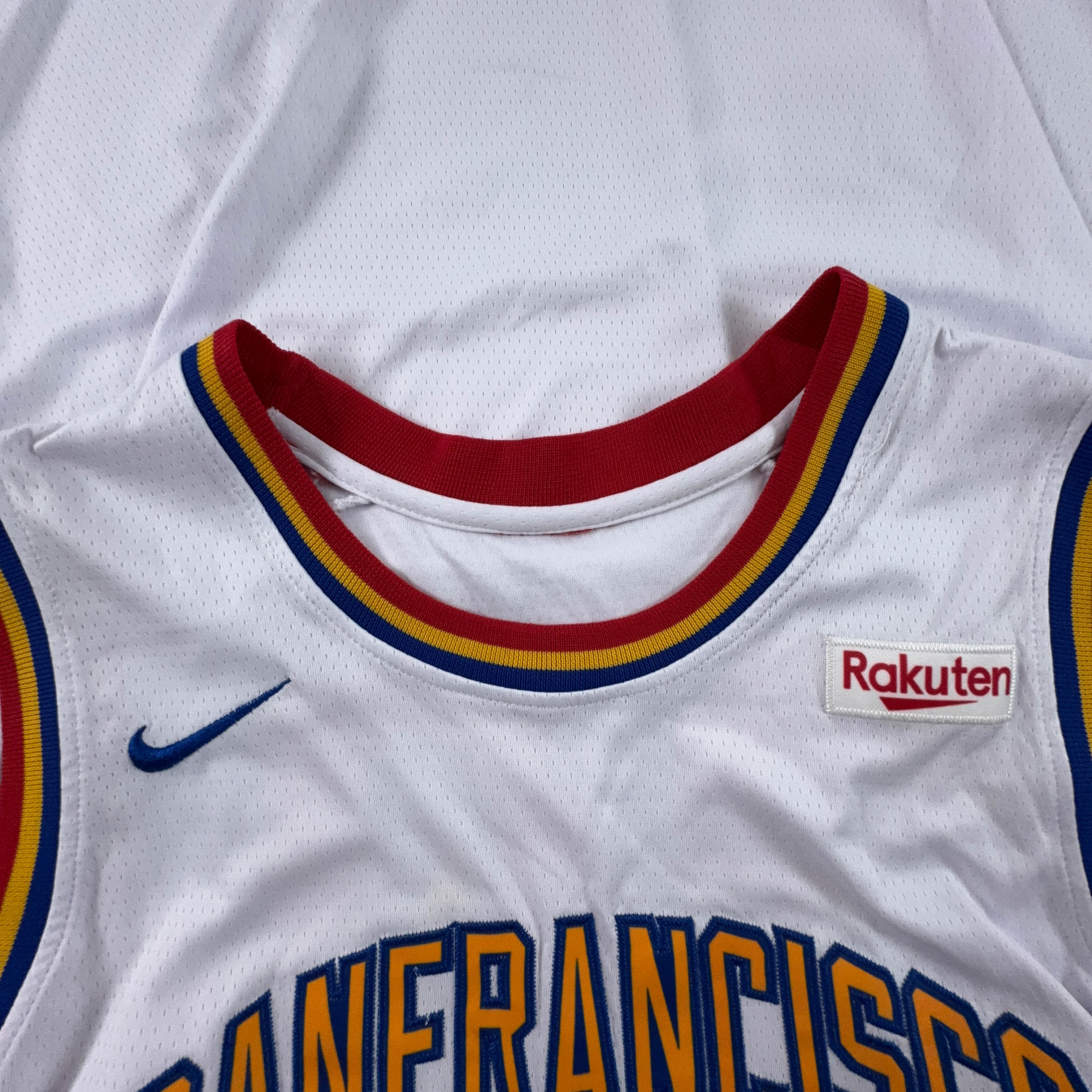 Nike Basketball Stephen Curry San Francisco Warriors White T-Shirt - Size 44 Men's