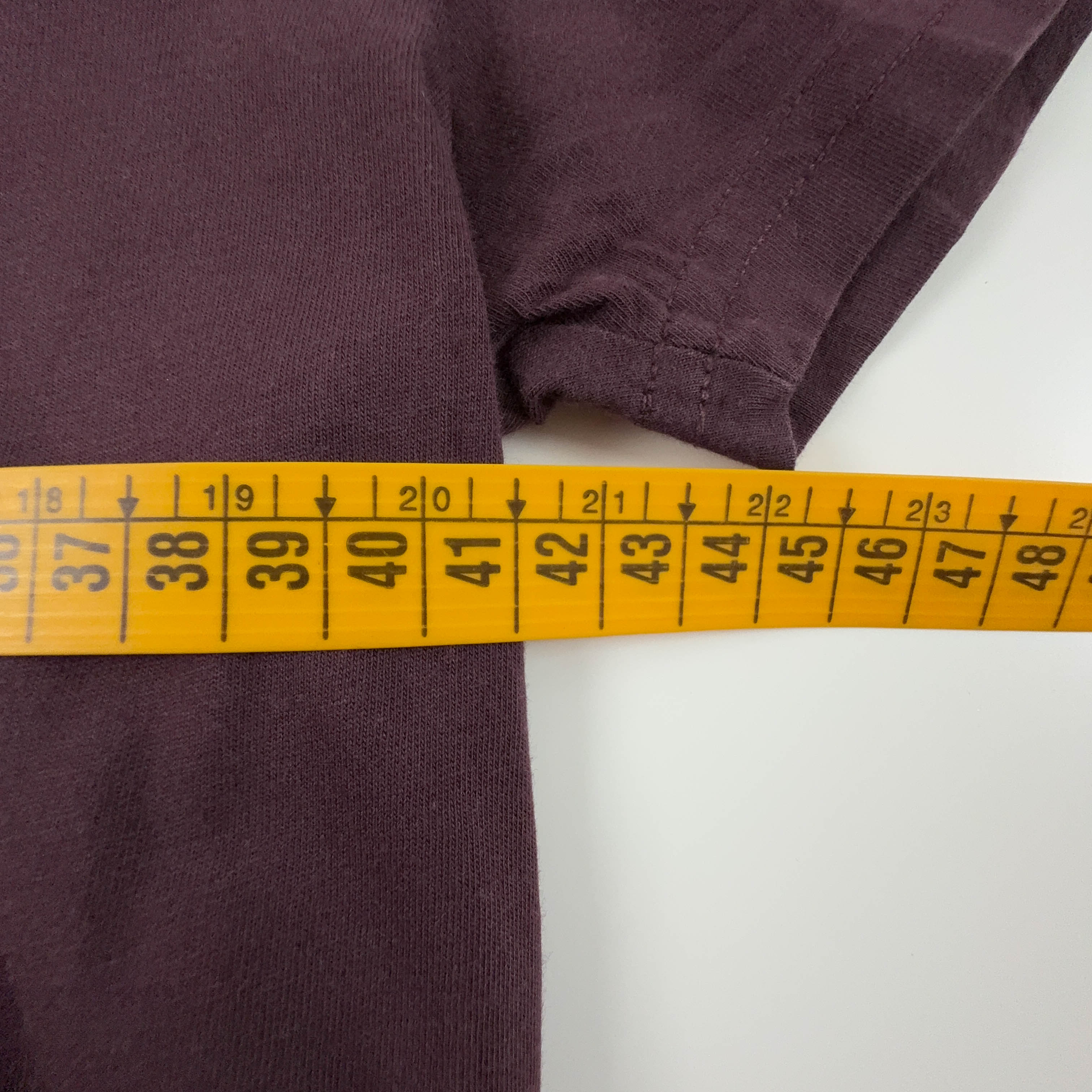 Alpha Industries Burgundy Crew Neck Printed T-Shirt - Men's Size S