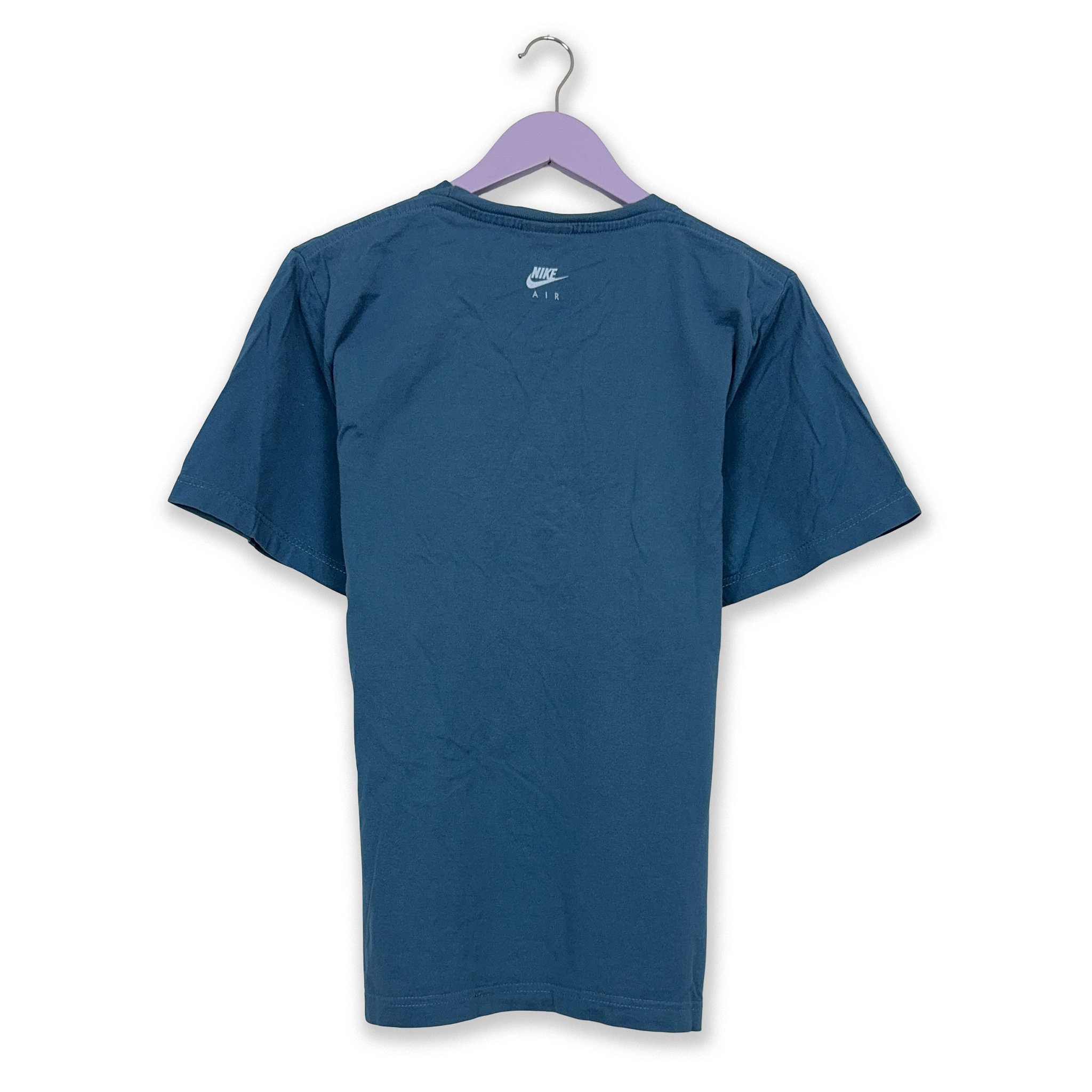 Nike Vintage Blue T-Shirt with 00s Print - Size 170 M Men's