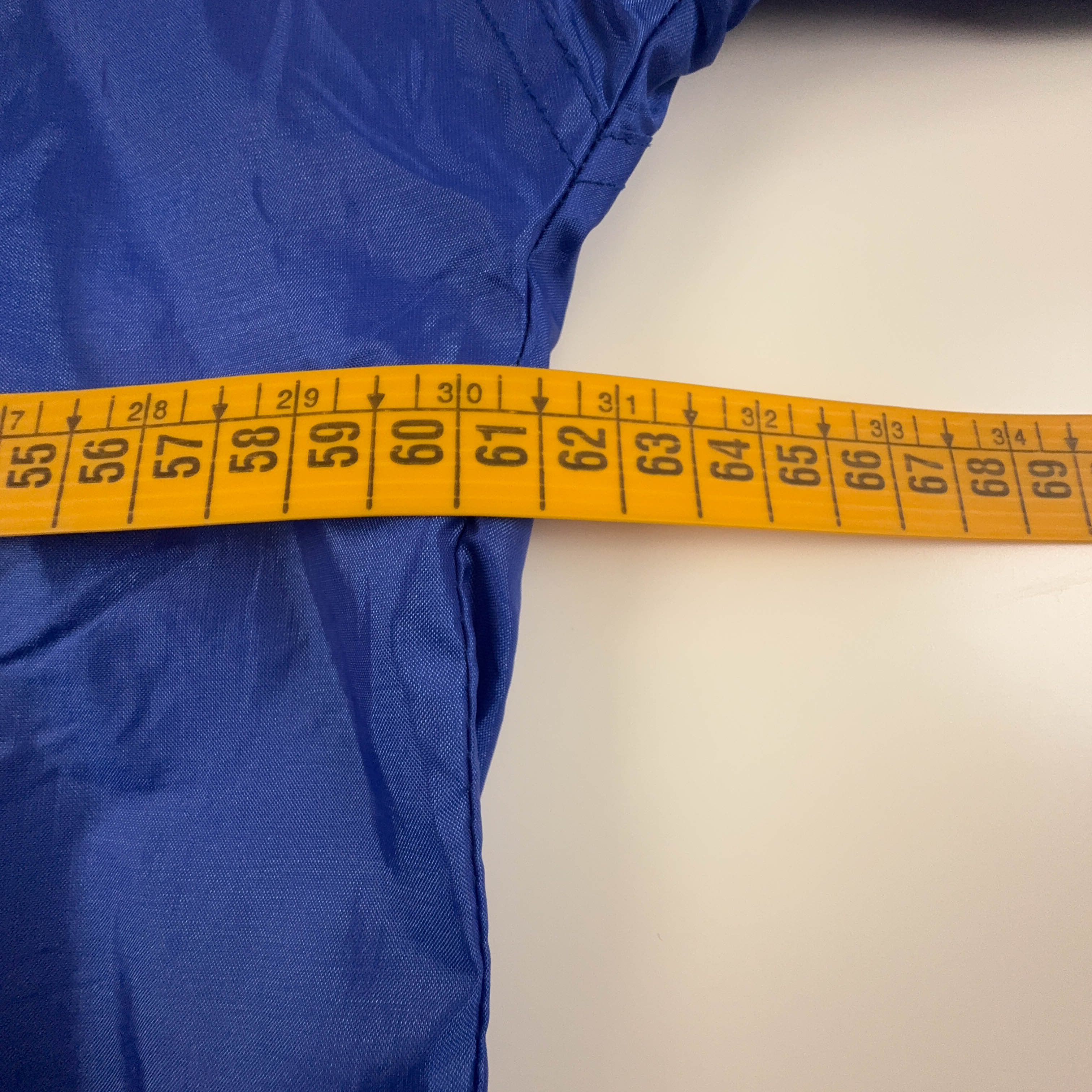 Giacca a vento Vintage impermeabile multicolore con zip anni 80 90 - Taglia M uomo