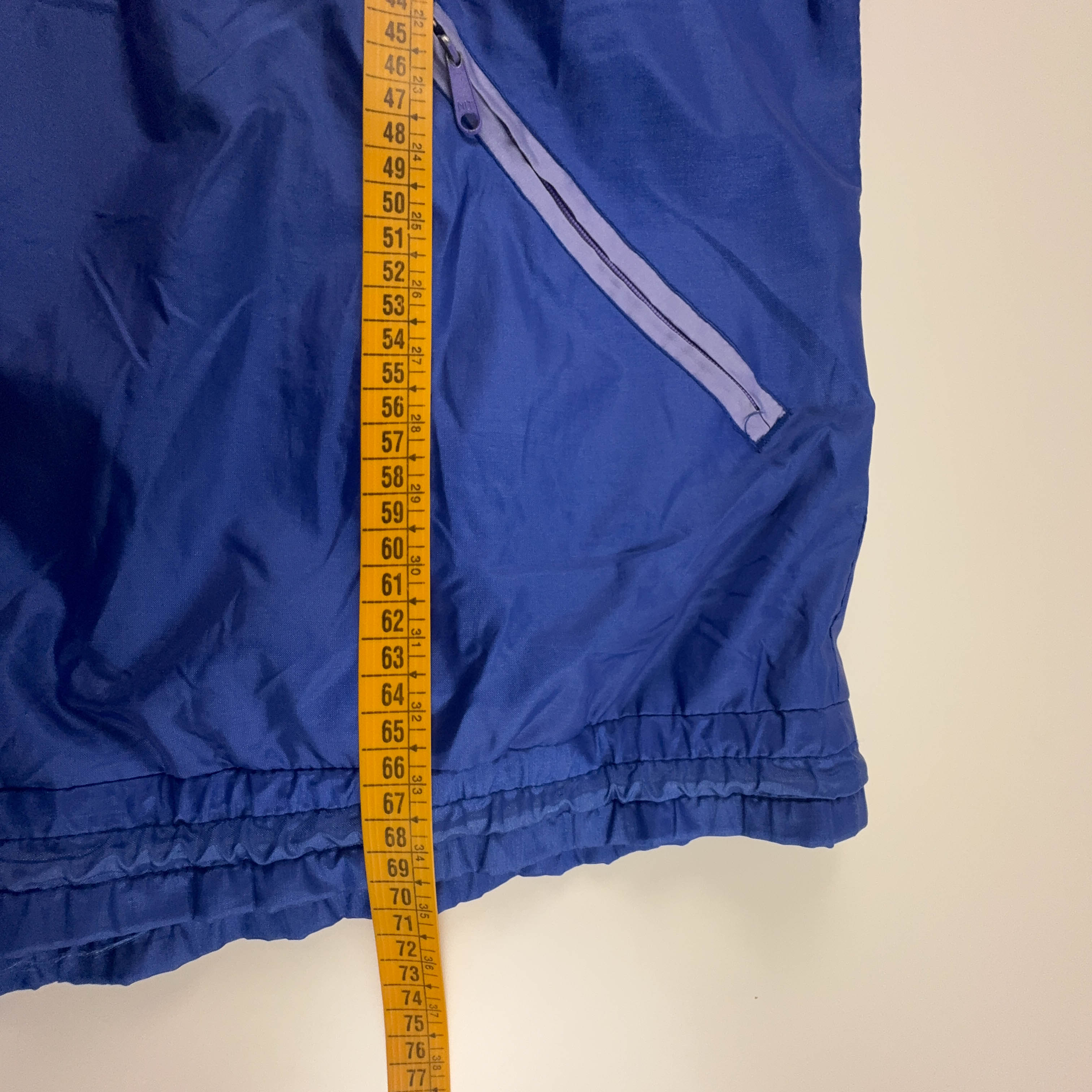 Giacca a vento Vintage impermeabile multicolore con zip anni 80 90 - Taglia M uomo
