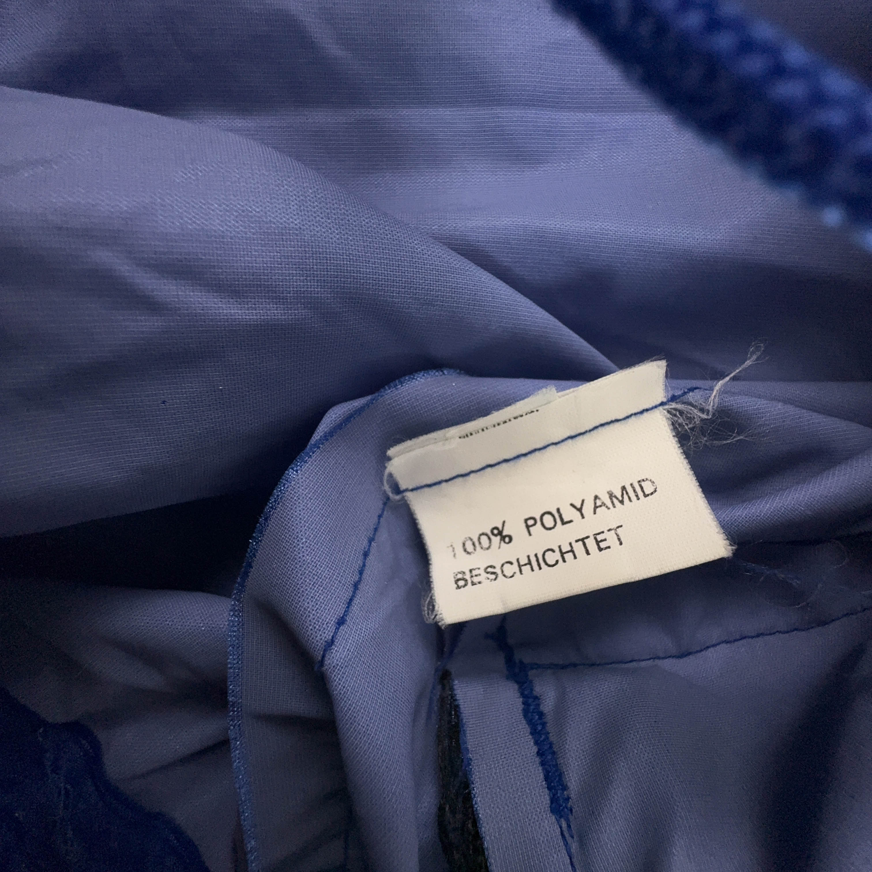 Giacca a vento Vintage impermeabile multicolore con zip anni 80 90 - Taglia M uomo