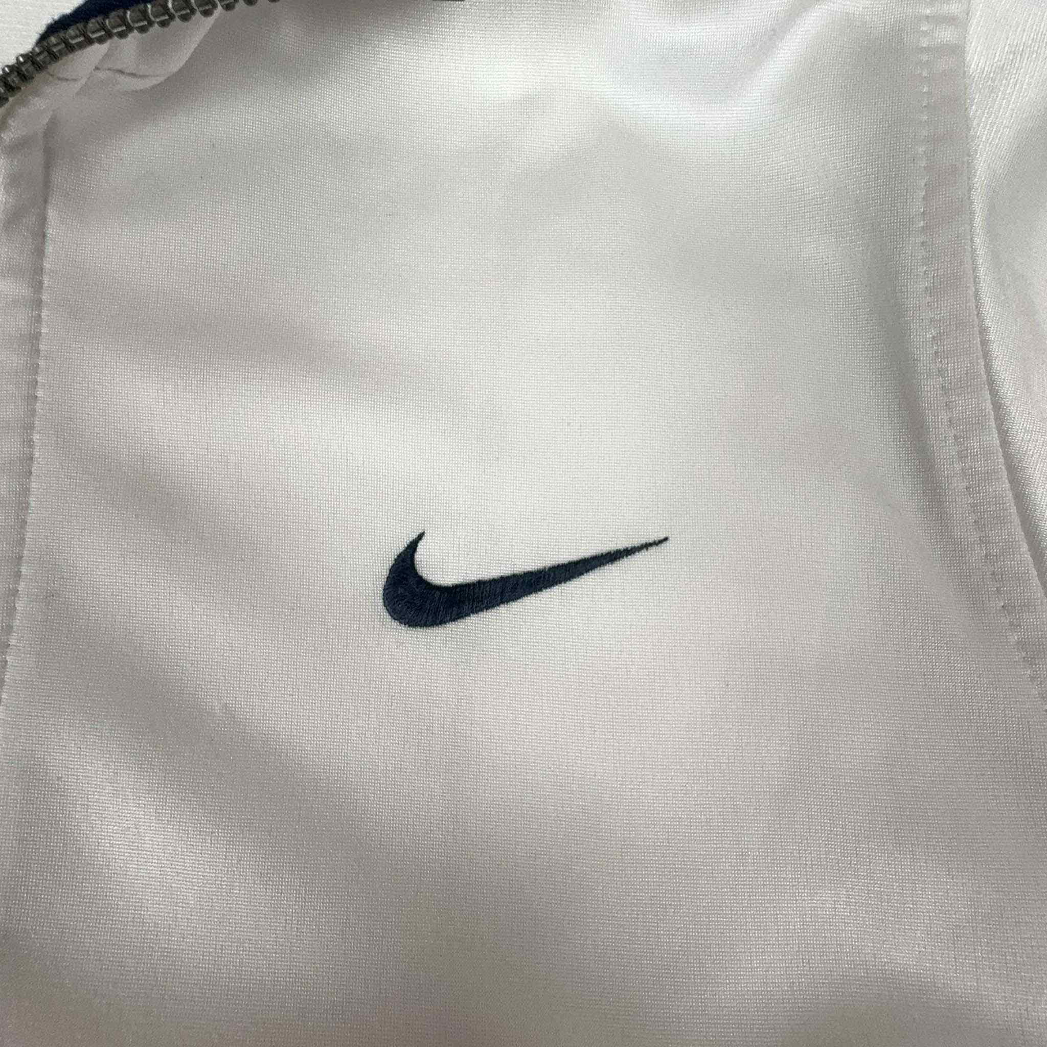 Nike Vintage 2000s White Zip Up Hoodie - Size XS