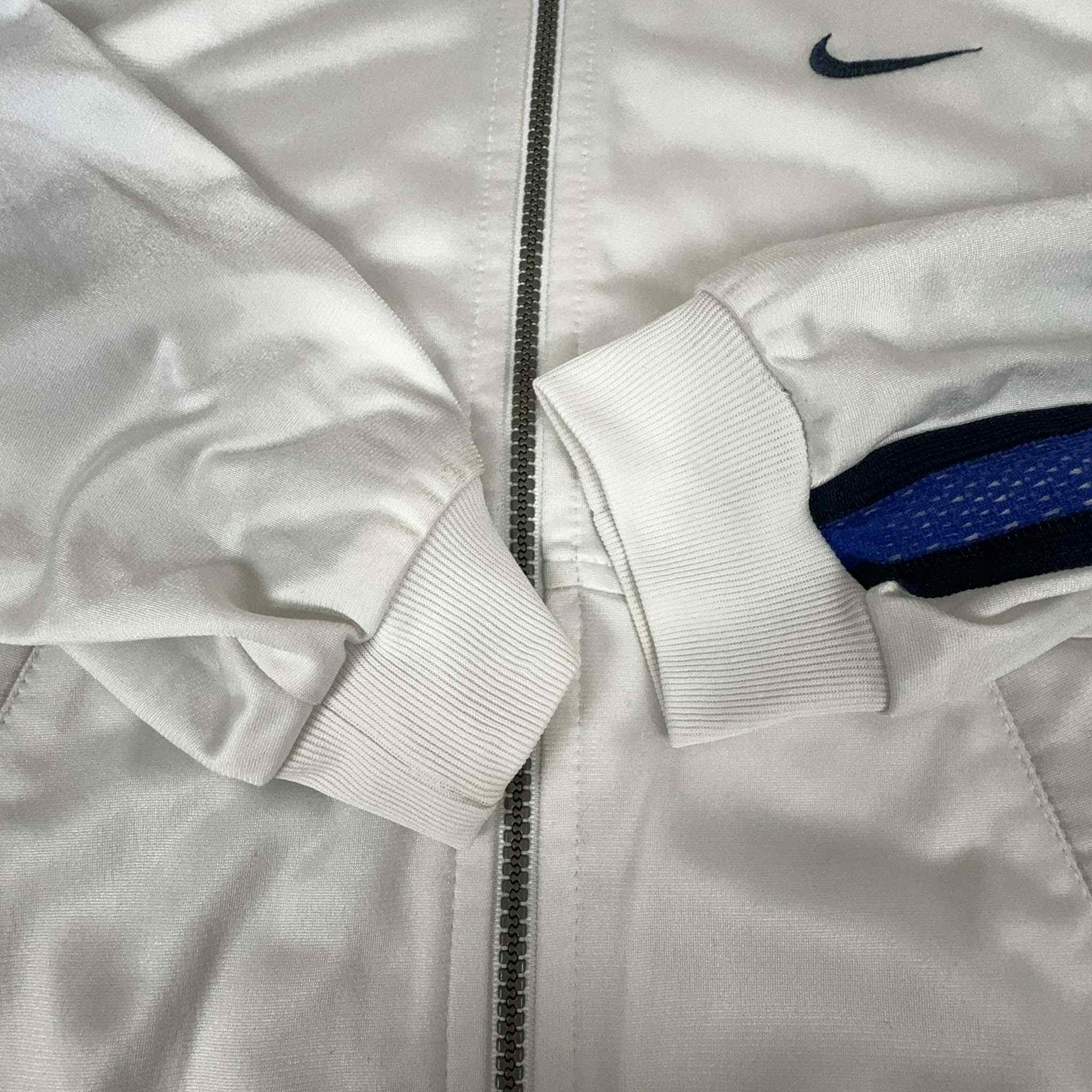 Nike Vintage 2000s White Zip Up Hoodie - Size XS