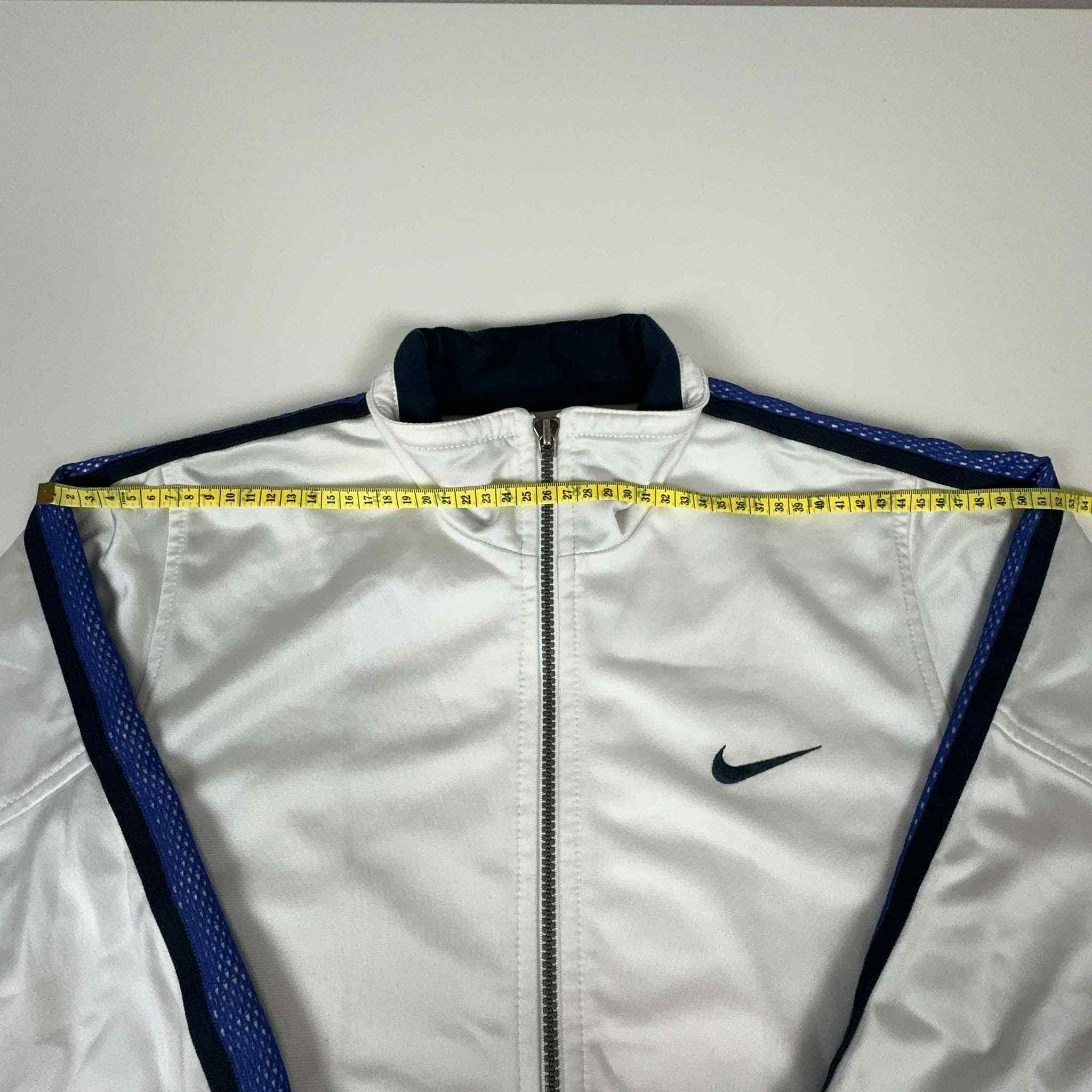 Nike Vintage 2000s White Zip Up Hoodie - Size XS