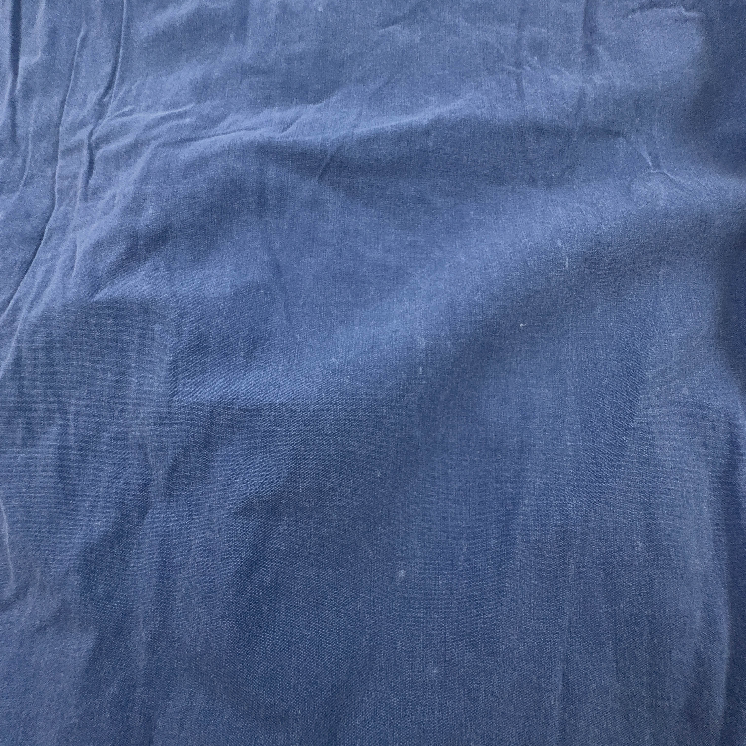 Camicia Replay Vintage in denim blu e gialla - Taglia XL uomo