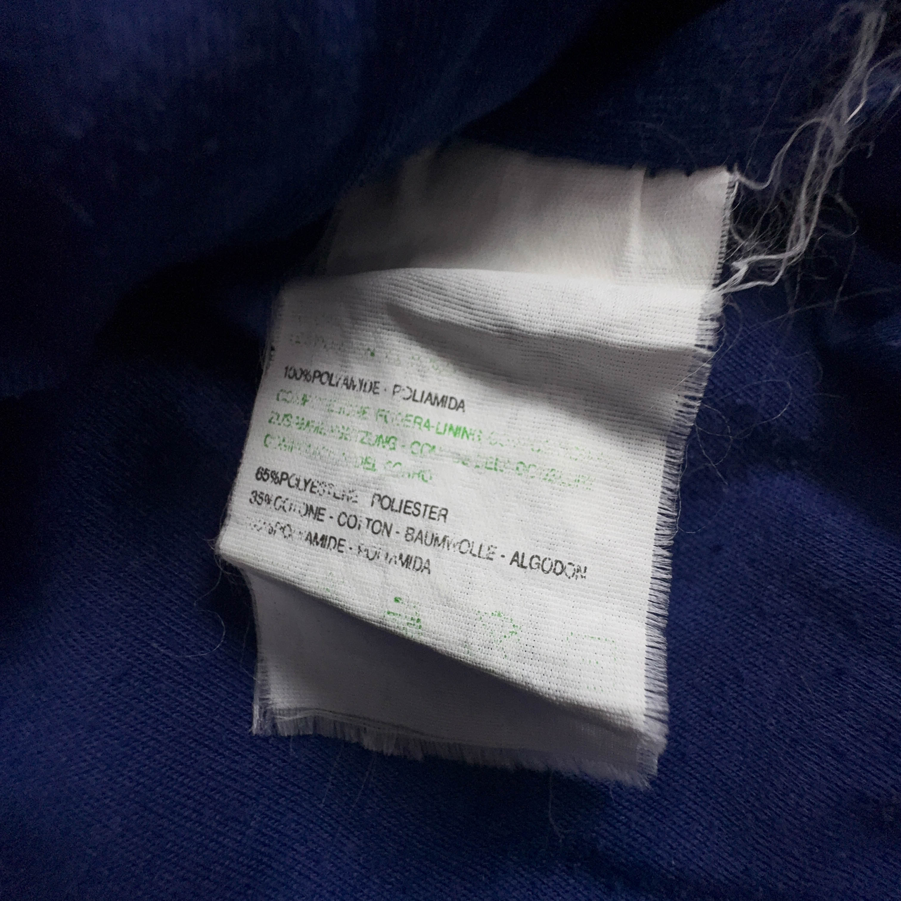 Giacca a vento Vintage viola e blu con zip e cappuccio anni 80 90 - Taglia M uomo