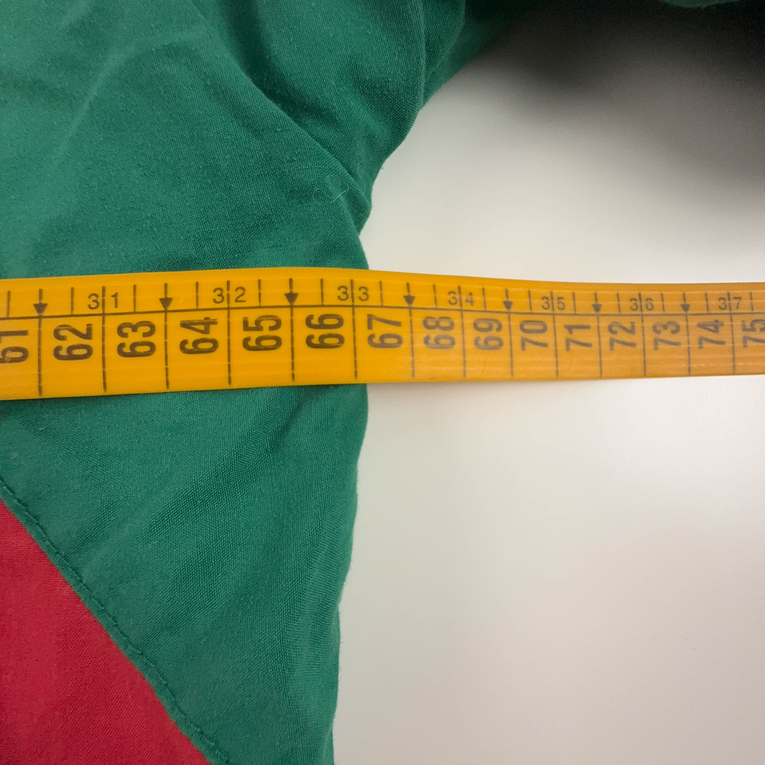 Giacca a vento Hummel Vintage rossa verde e blu anni 80 90 - Taglia XL/XXL uomo