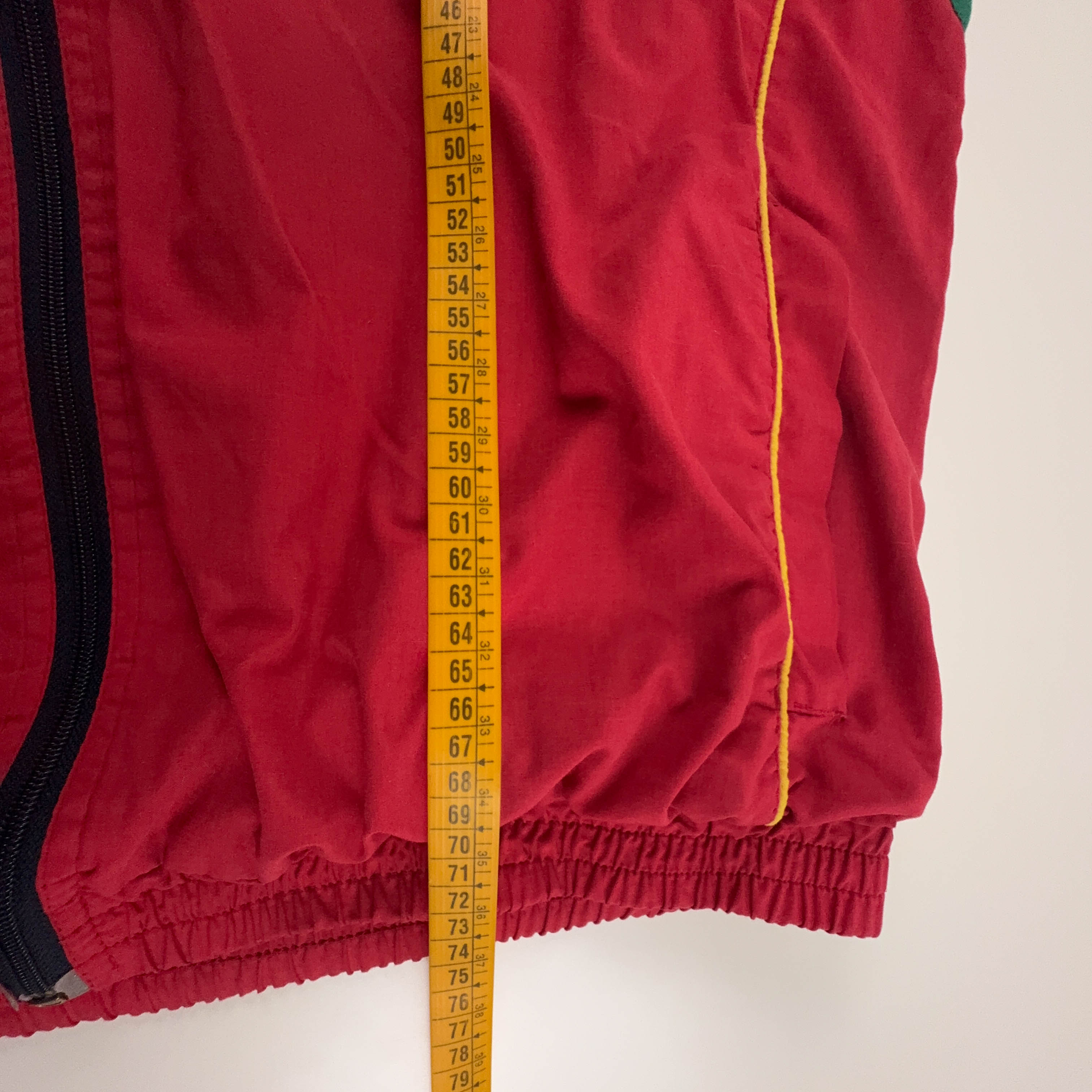 Giacca a vento Hummel Vintage rossa verde e blu anni 80 90 - Taglia XL/XXL uomo