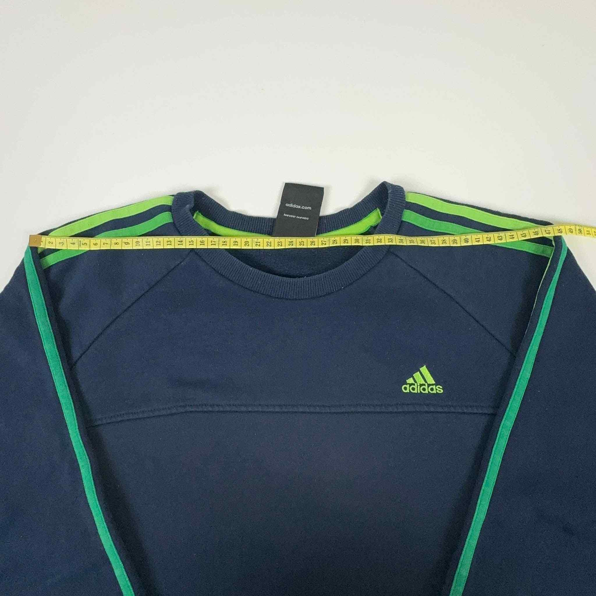 Adidas Vintage 2000s Dark Blue Sweatshirt - Size L Men