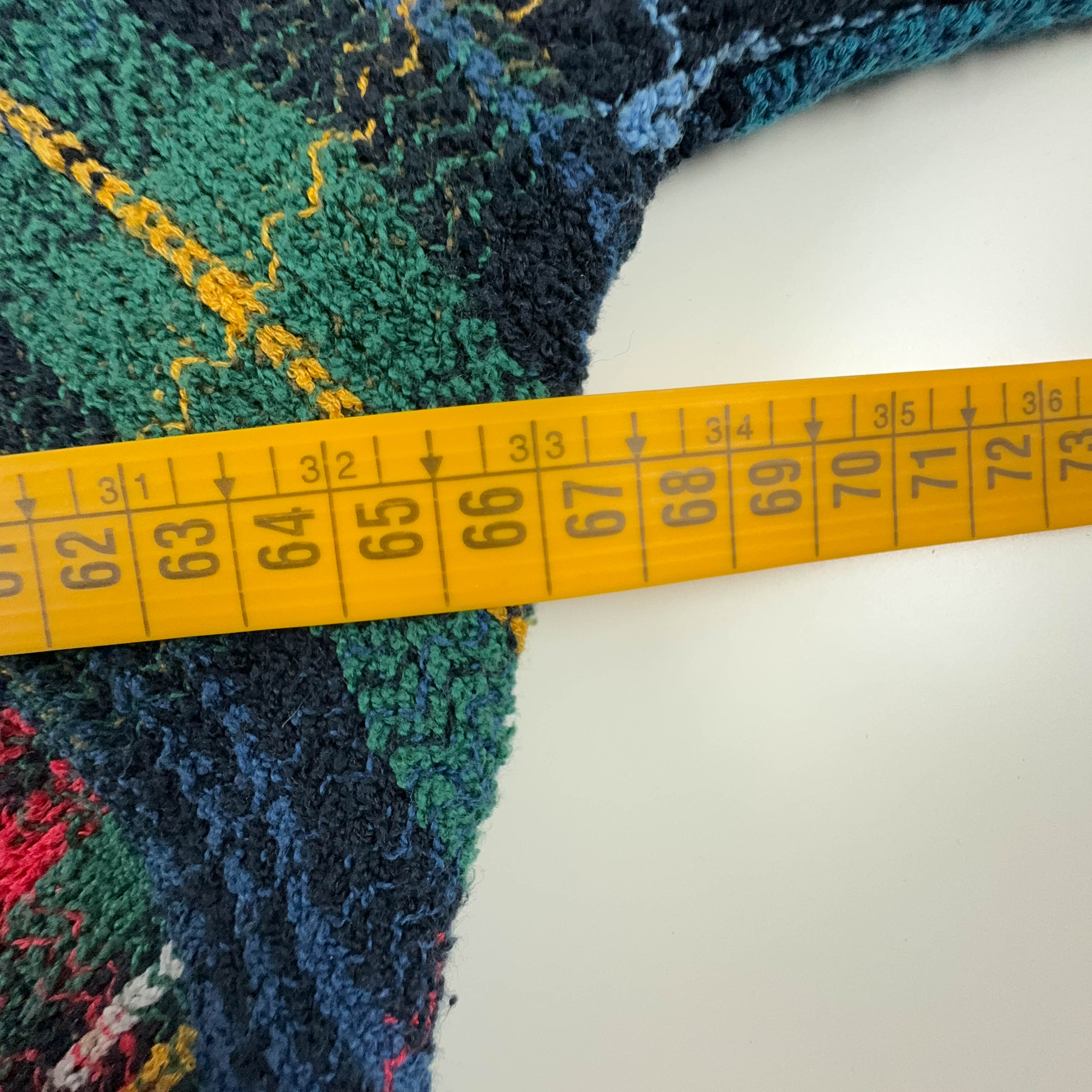 Ermanno Vintage 15% Linen Red and Blue Checked Cardigan with Buttons - Size XXL Men