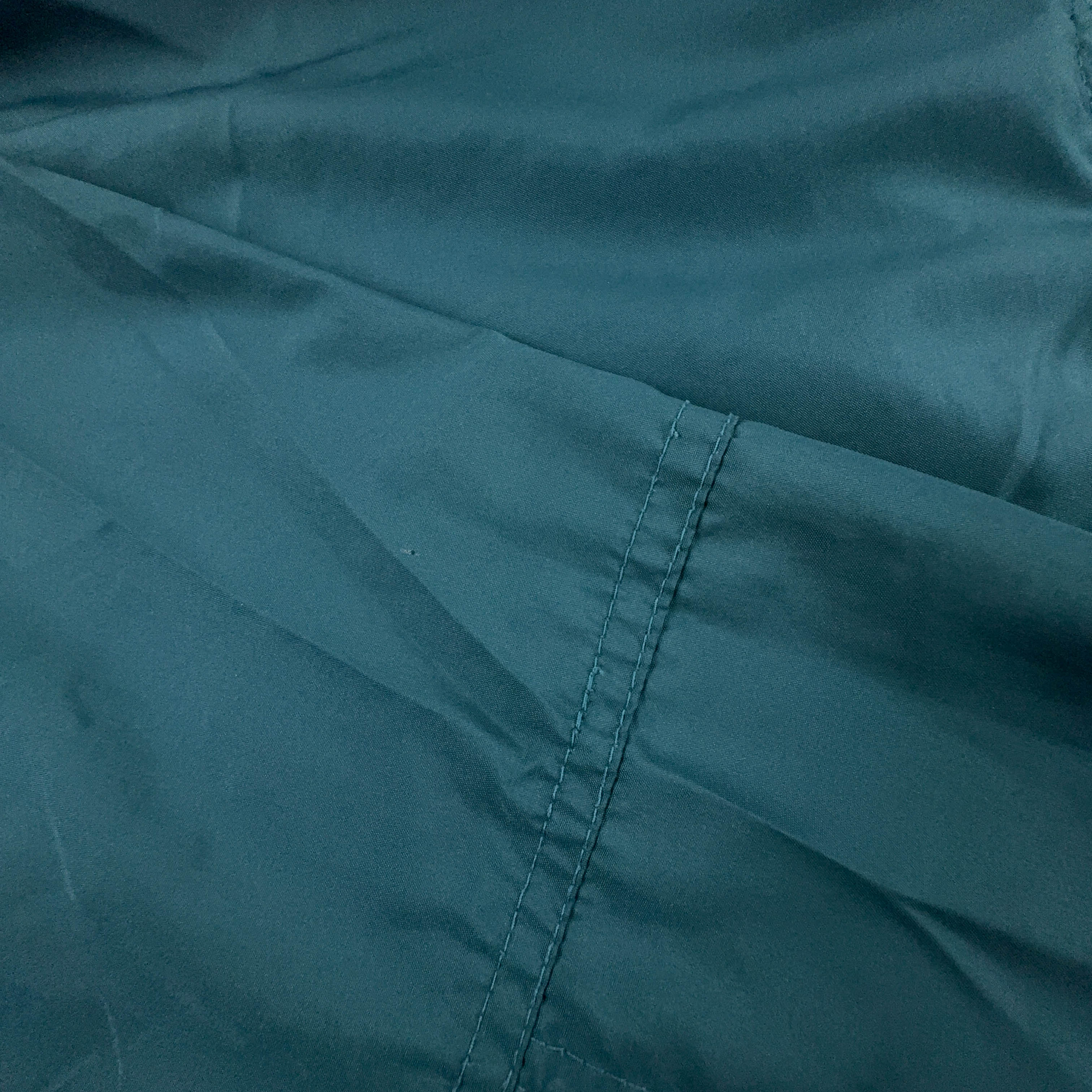 Giacca a vento Vintage verde acqua a fantasia con zip anni 80 90 - Taglia XL uomo