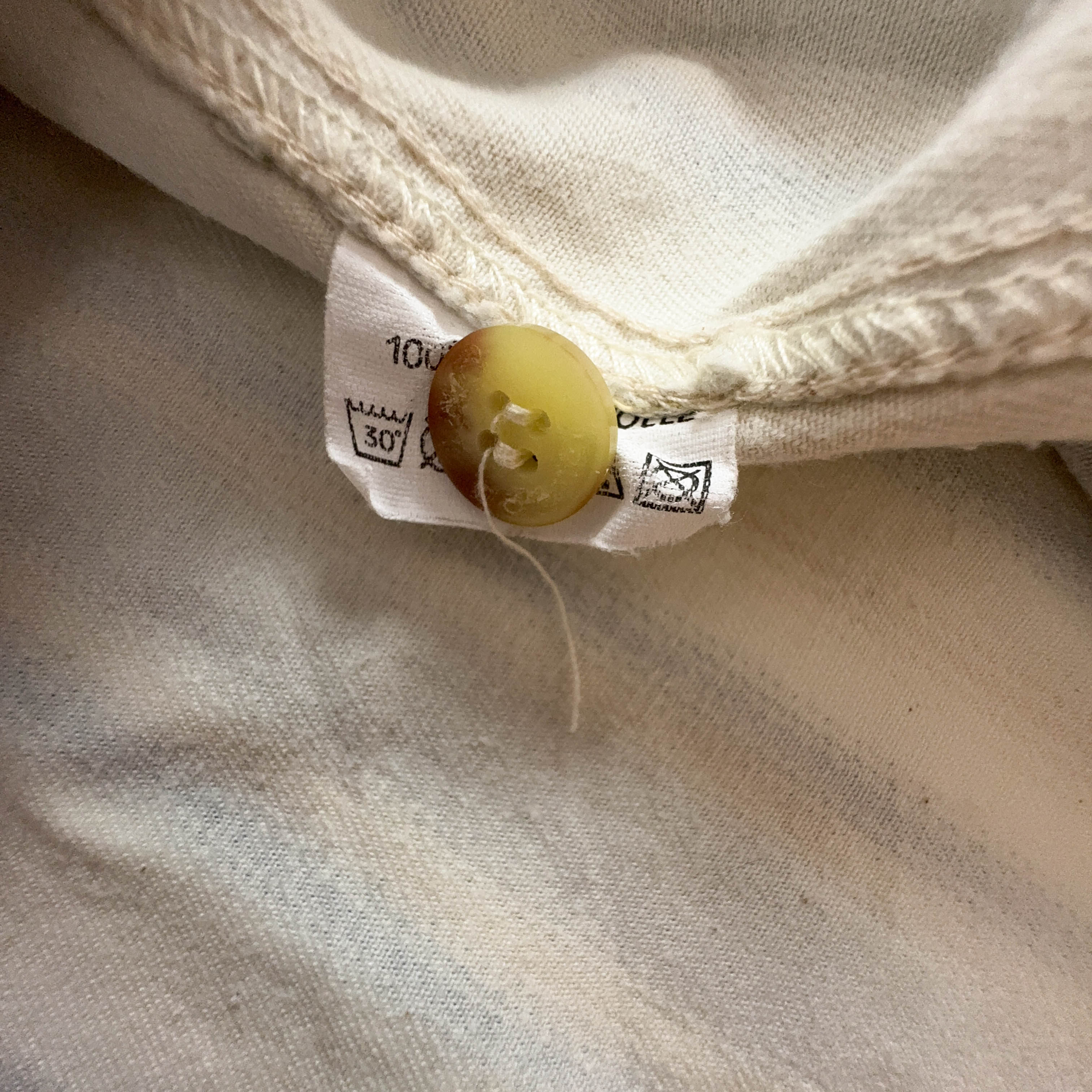 Camicia Vintage invernale beige e grigia a righe - Taglia XL uomo