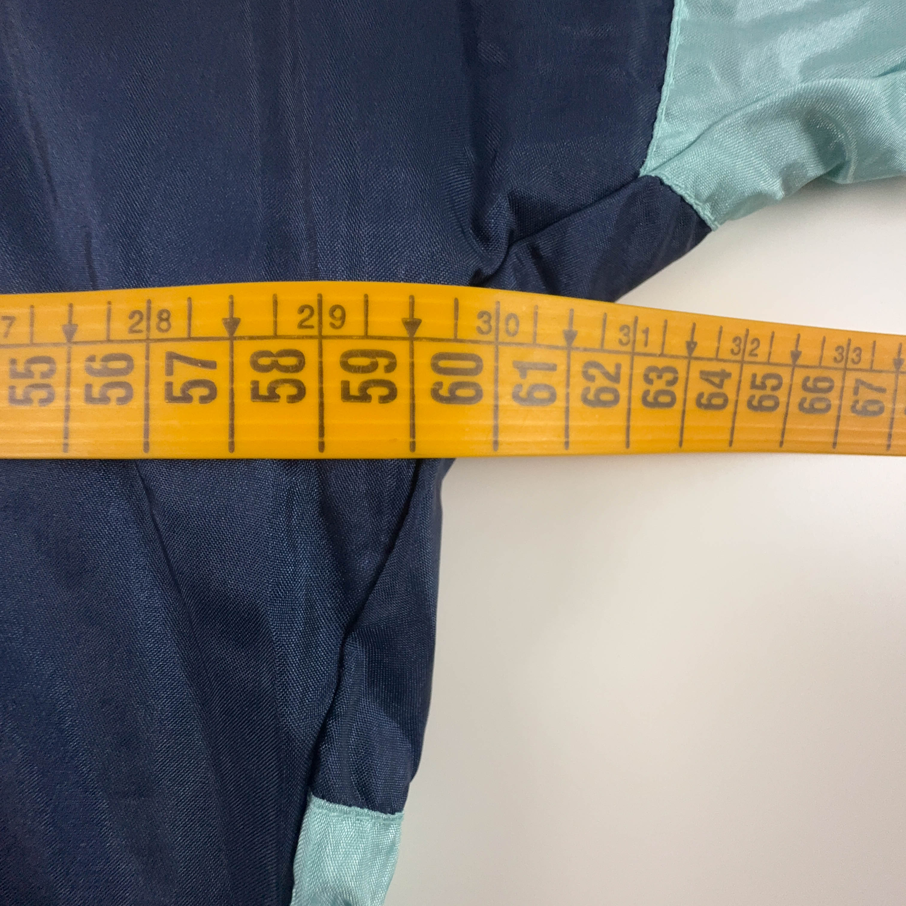 Giacca a vento Adidas Vintage lillà e verde con zip anni 80 90 - Taglia S/M uomo