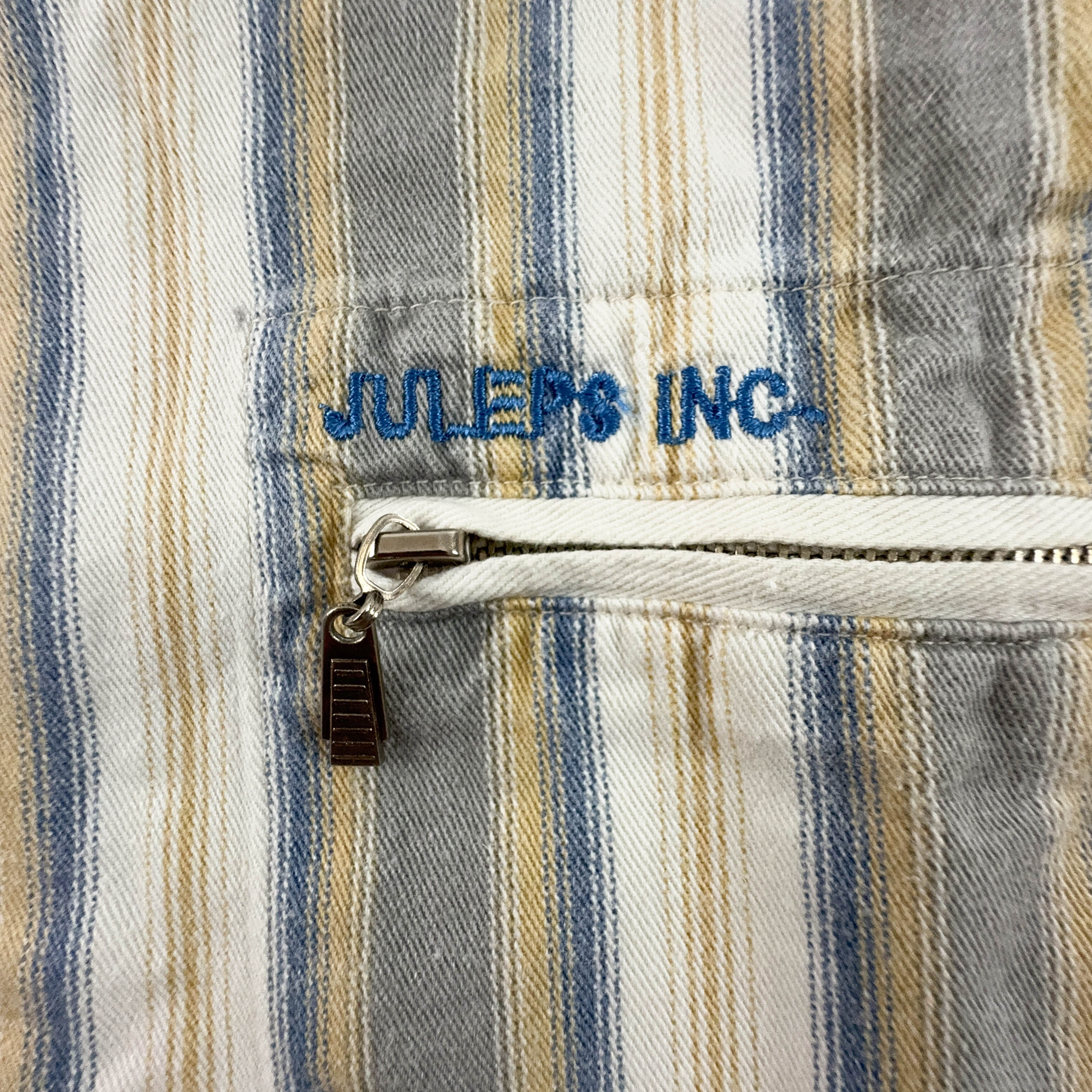 Camicia Vintage invernale beige e grigia a righe - Taglia XL uomo