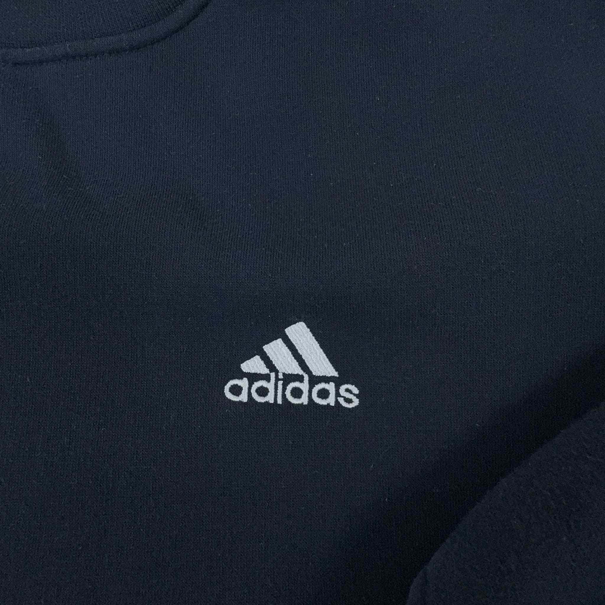 Felpa Adidas Vintage anni 2000 blu scuro - Taglia L uomo