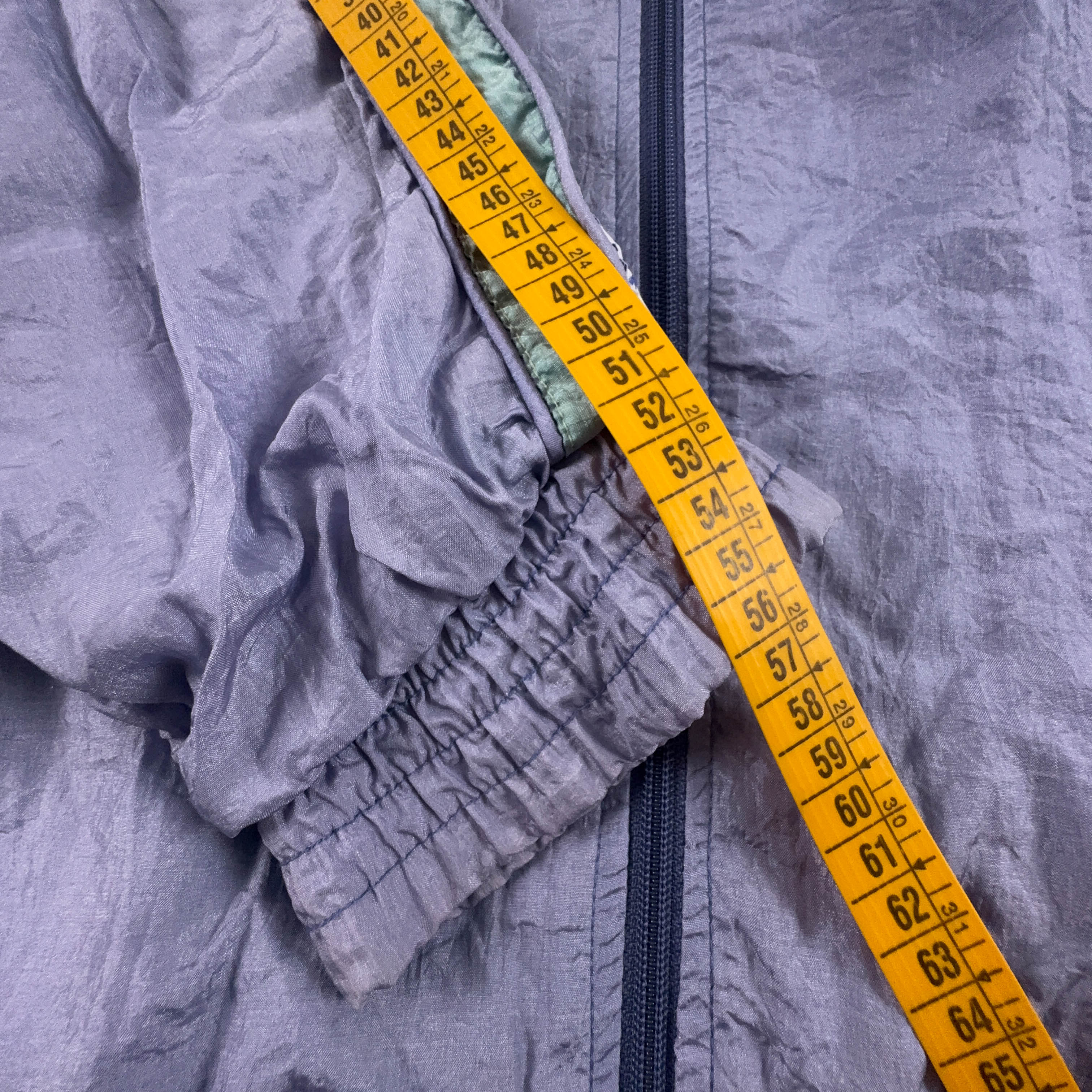 Giacca a vento Kappa Vintage lillà con zip e ricamo anni 80 90  - Taglia M uomo