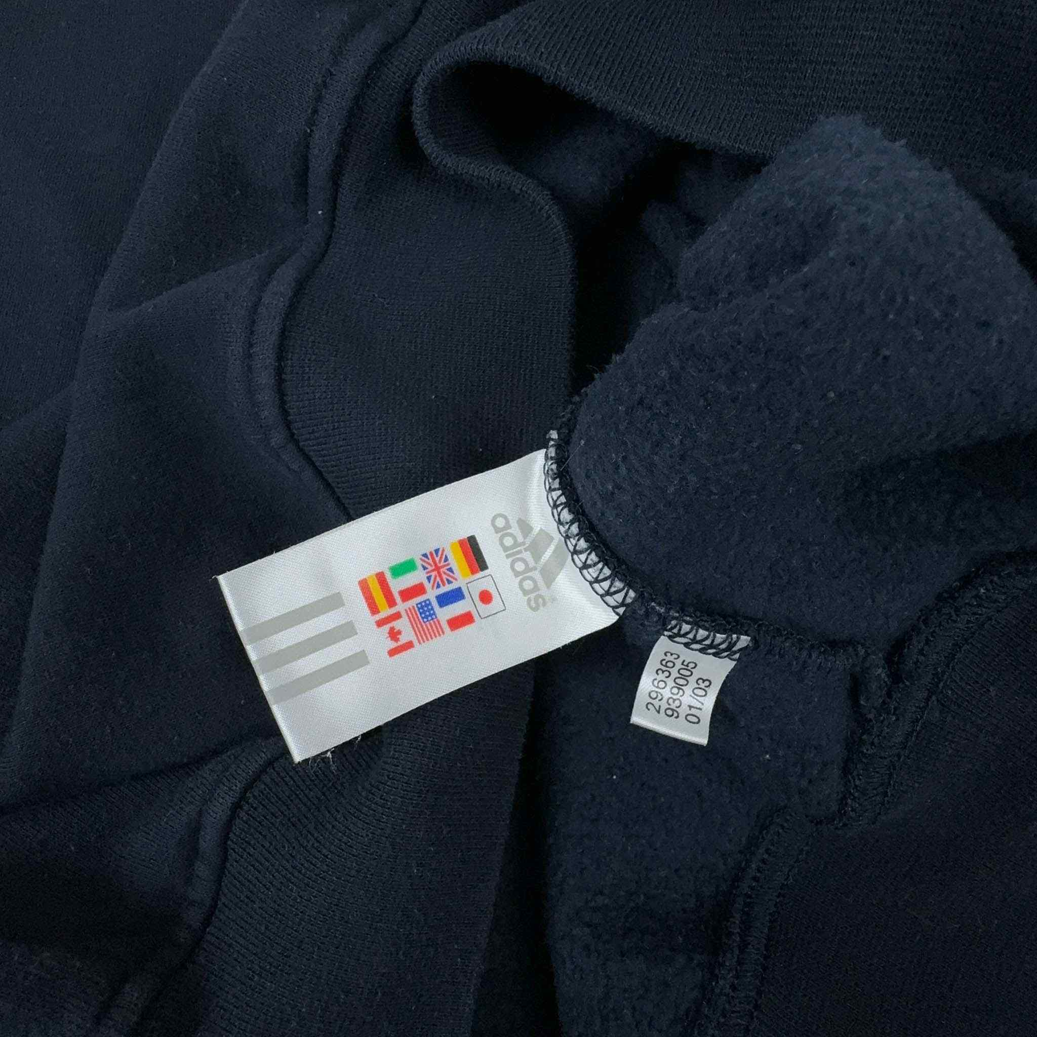 Felpa Adidas Vintage anni 2000 blu scuro - Taglia L uomo