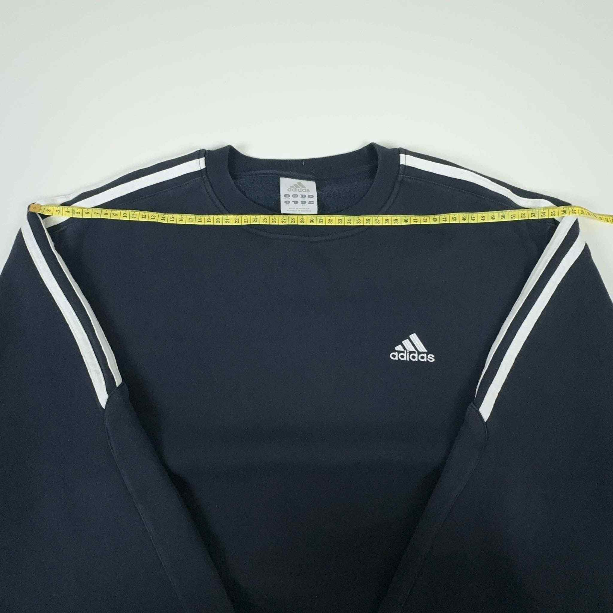 Felpa Adidas Vintage anni 2000 blu scuro - Taglia L uomo