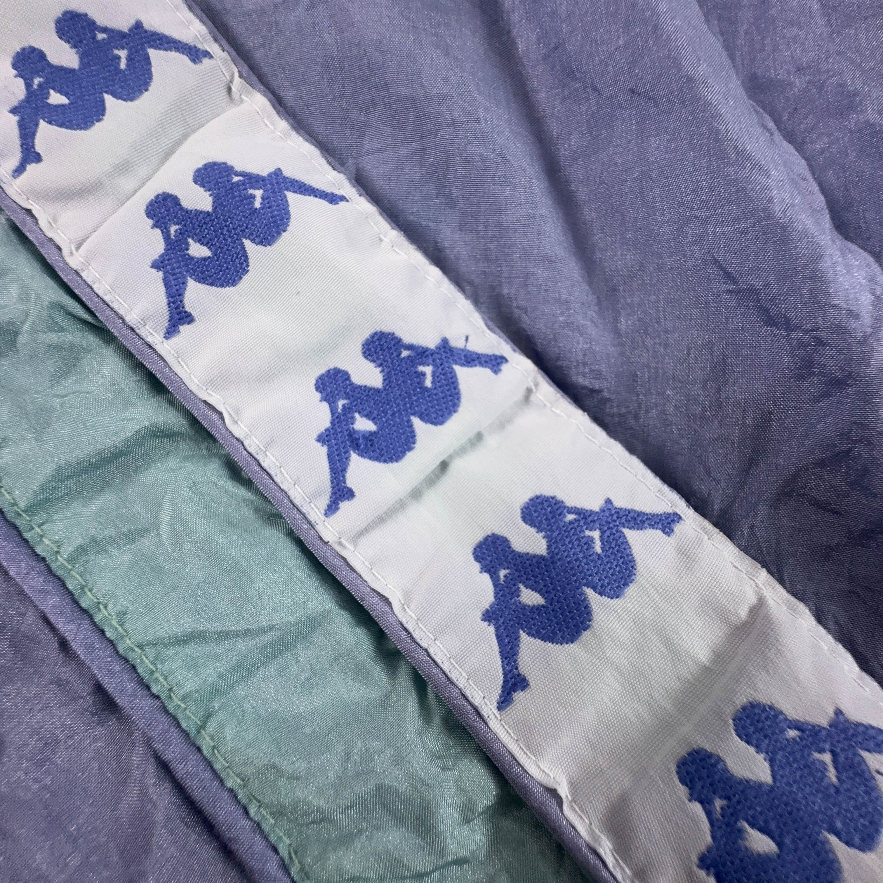 Giacca a vento Kappa Vintage lillà con zip e ricamo anni 80 90  - Taglia M uomo
