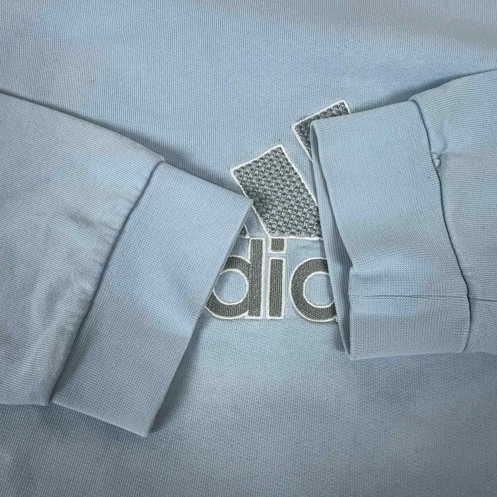 Felpa Adidas Vintage anni 2000 azzurra - Taglia M/L uomo