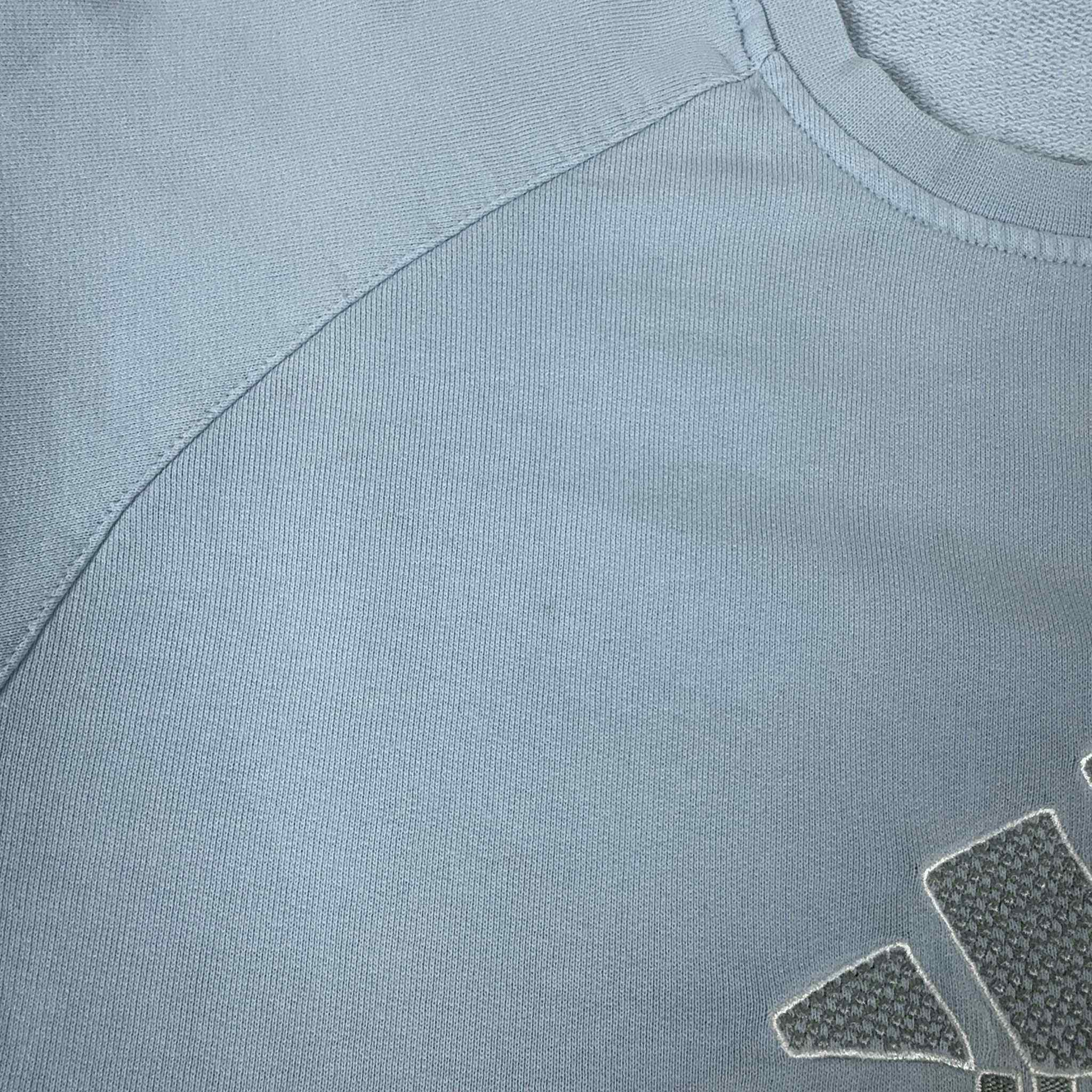 Felpa Adidas Vintage anni 2000 azzurra - Taglia M/L uomo