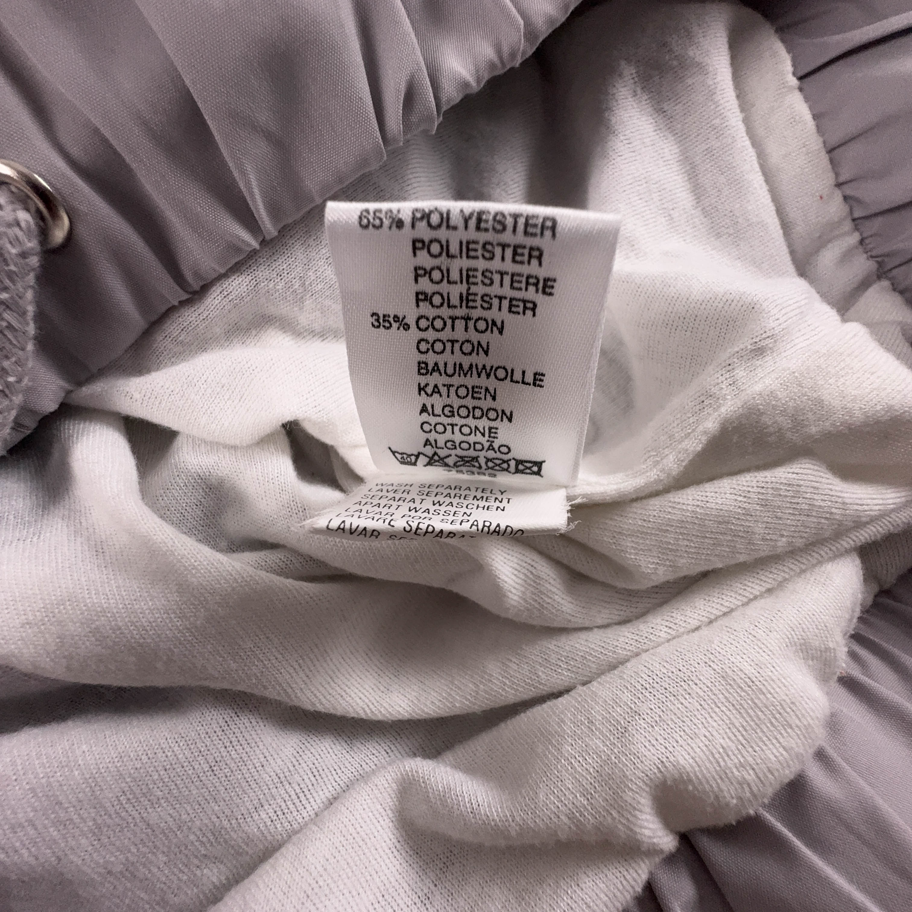 Giacca a vento Rodeo Vintage grigia e bianca con fantasia anni 80 90 - Taglia 40/42 uomo