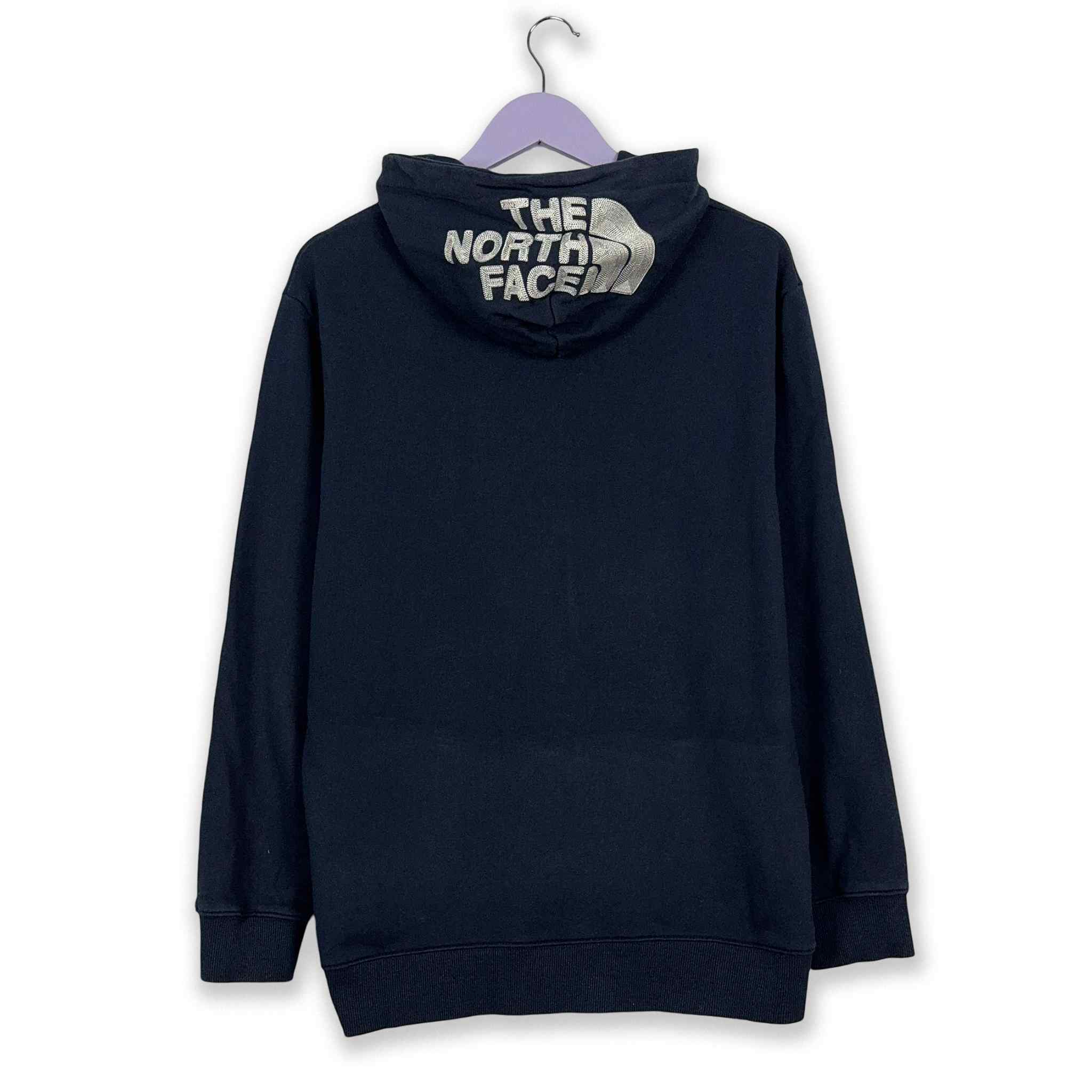 The North Face Dark Blue Zip Up Sweatshirt - Size L