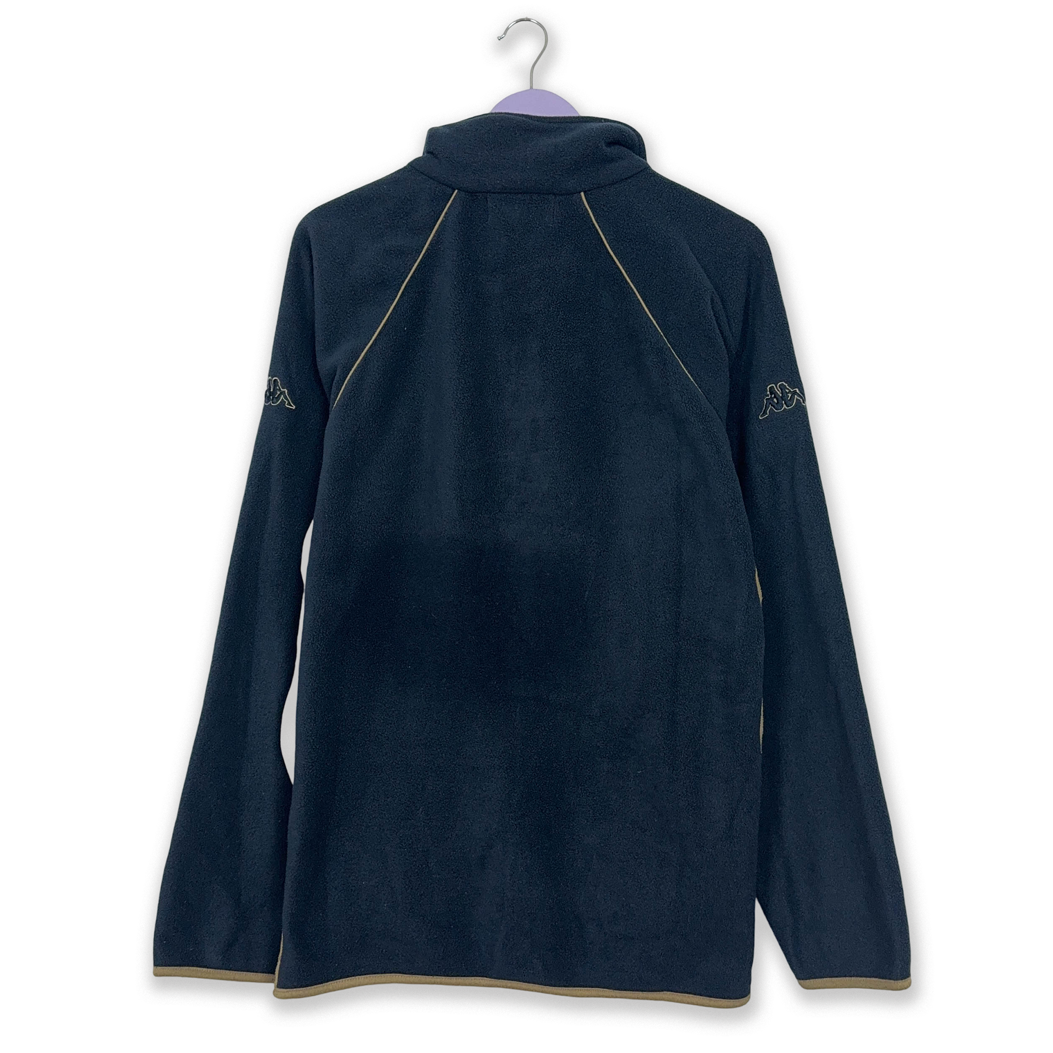 Kappa Vintage Dark Blue Full Zip Fleece 00s - Size L/XL Men