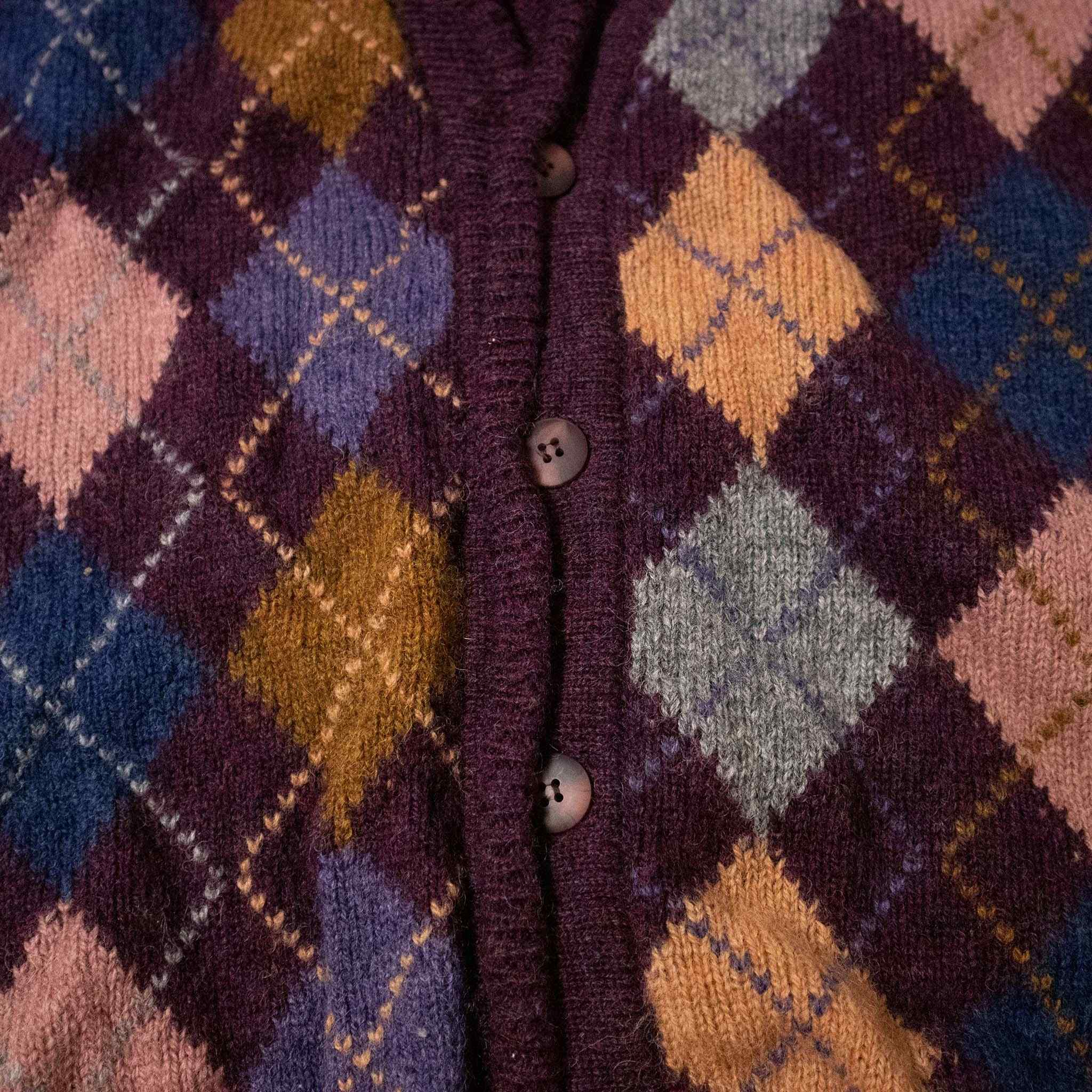 Vintage 100% wool cardigan - Size XL