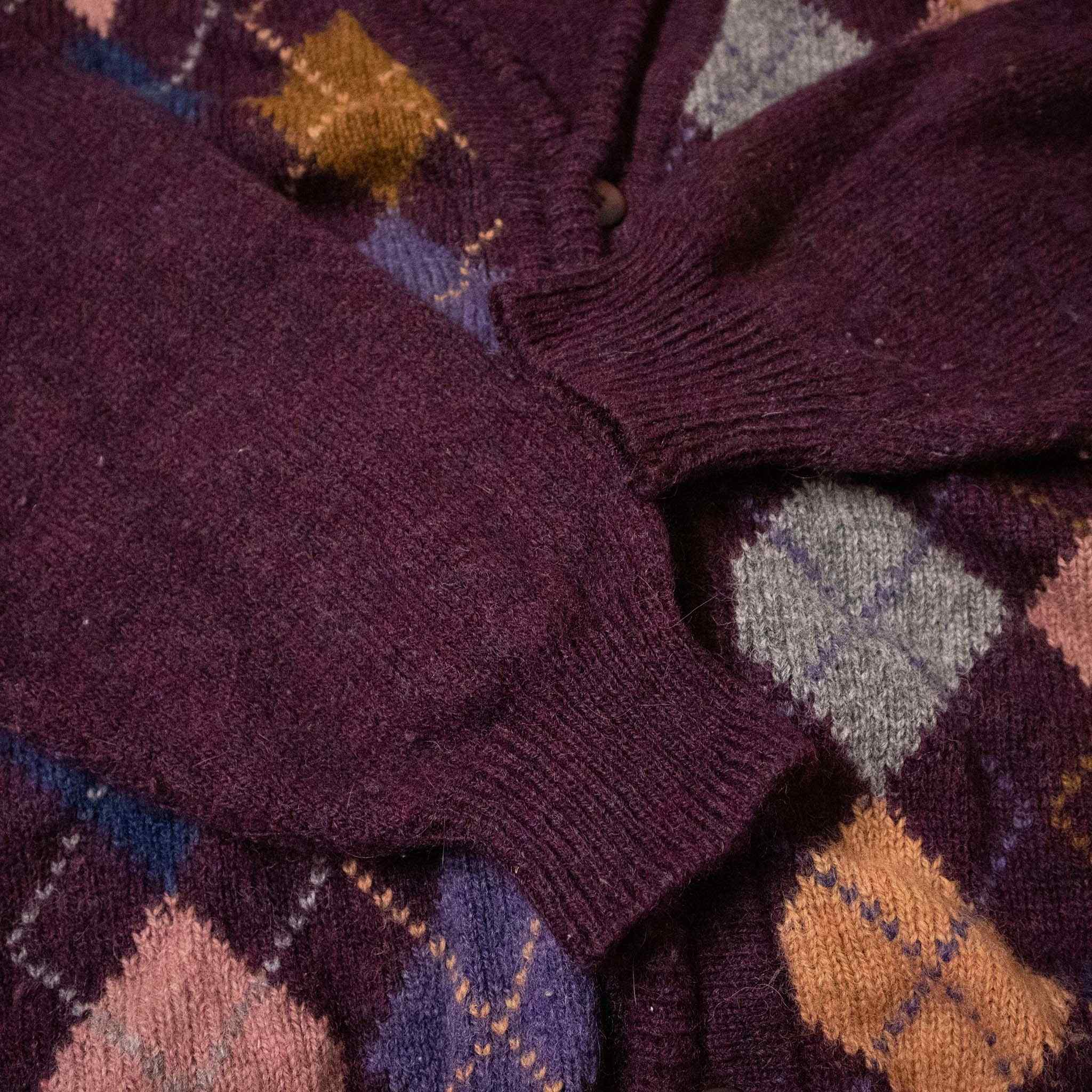 Vintage 100% wool cardigan - Size XL