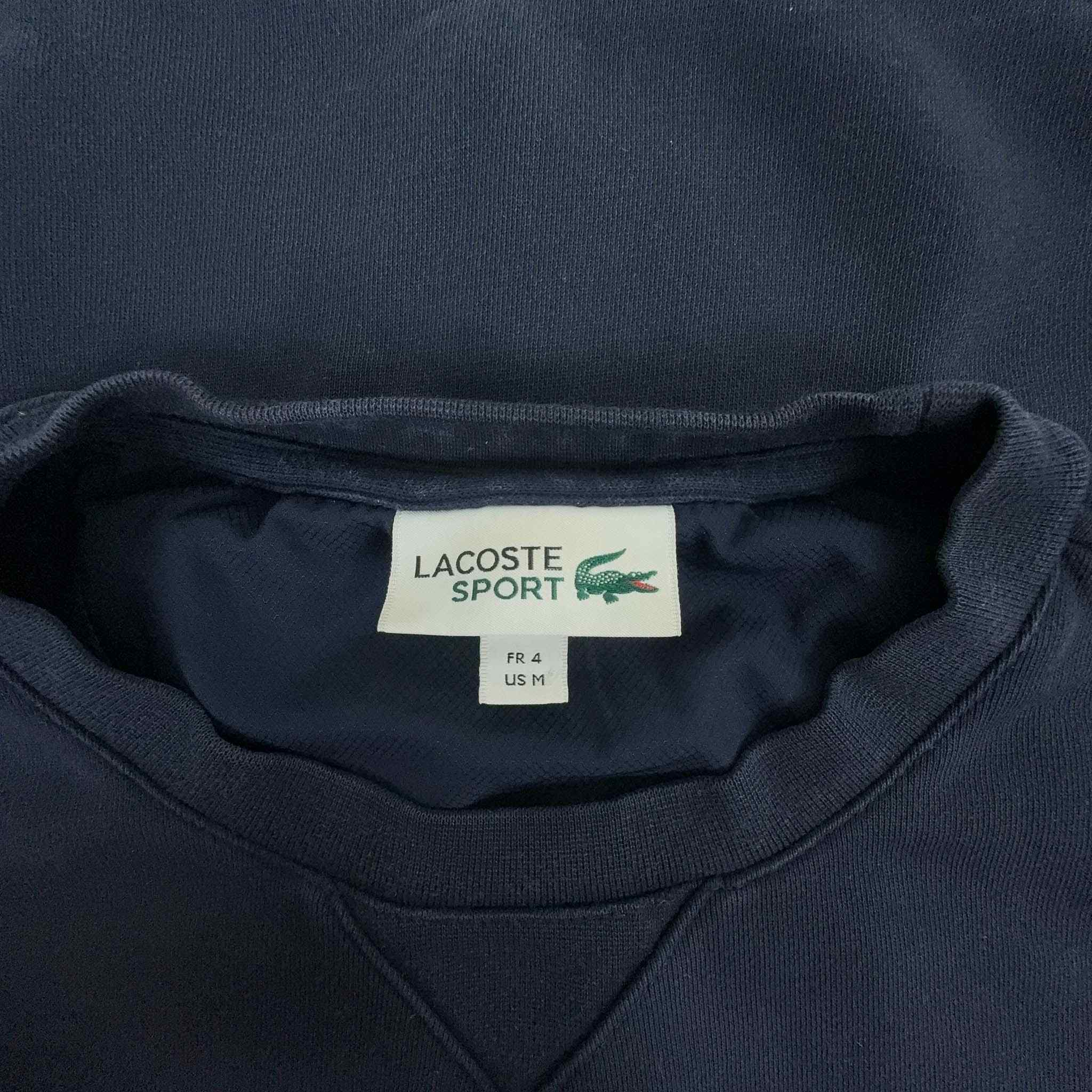 Felpa Lacoste blu scuro girocollo - Taglia M uomo