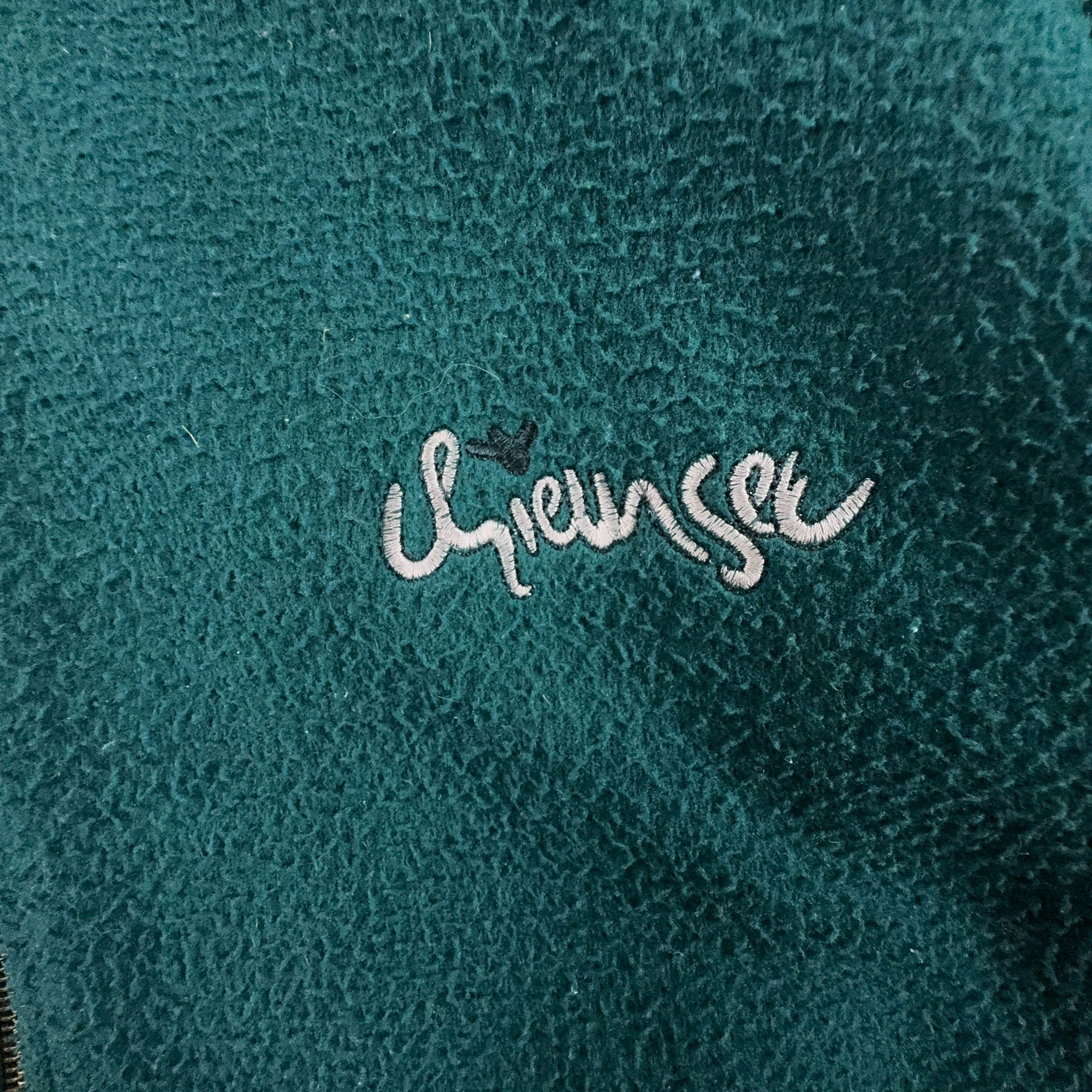 Dark Green Full Zip Vintage Fleece 80's - Size XL/XXL Men