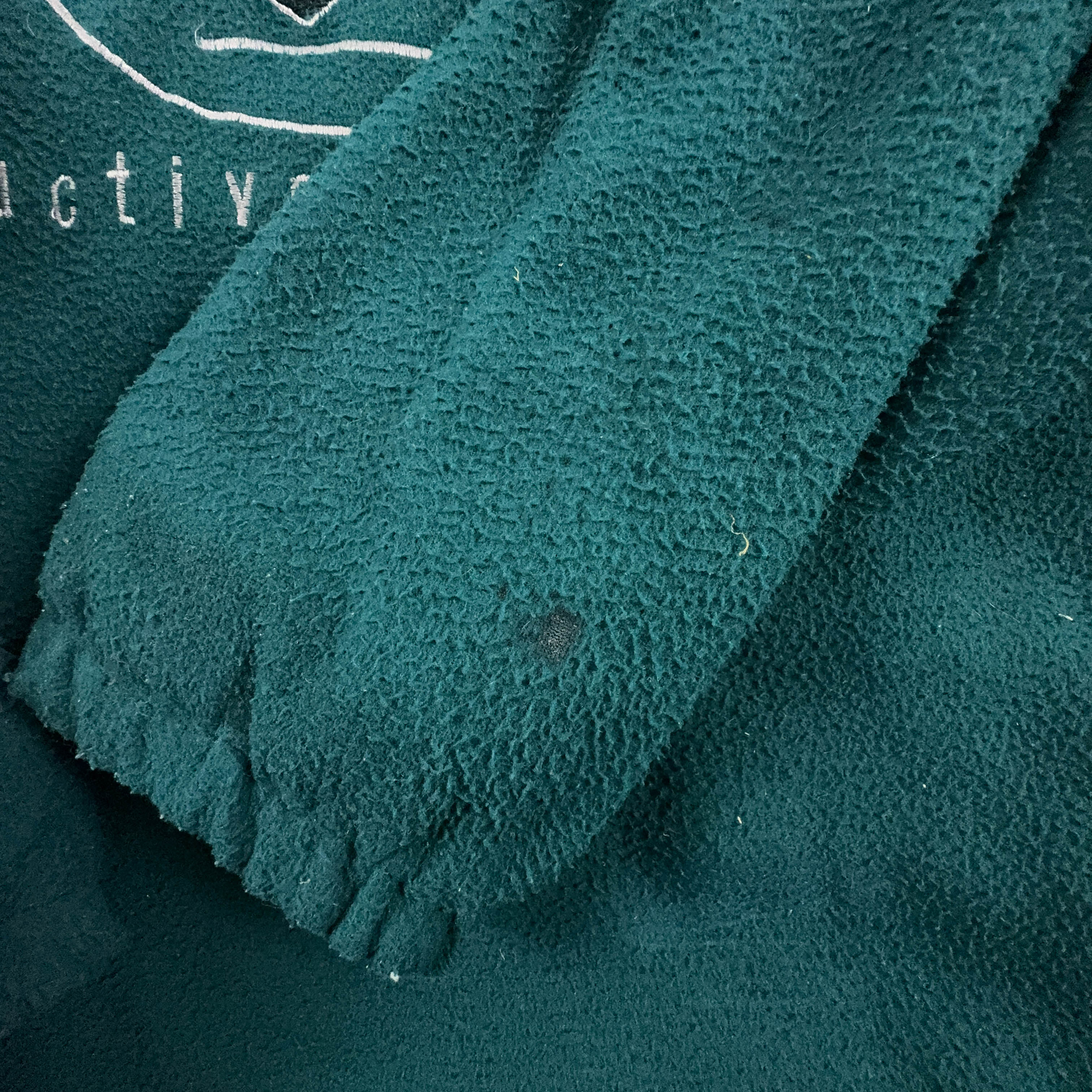 Dark Green Full Zip Vintage Fleece 80's - Size XL/XXL Men