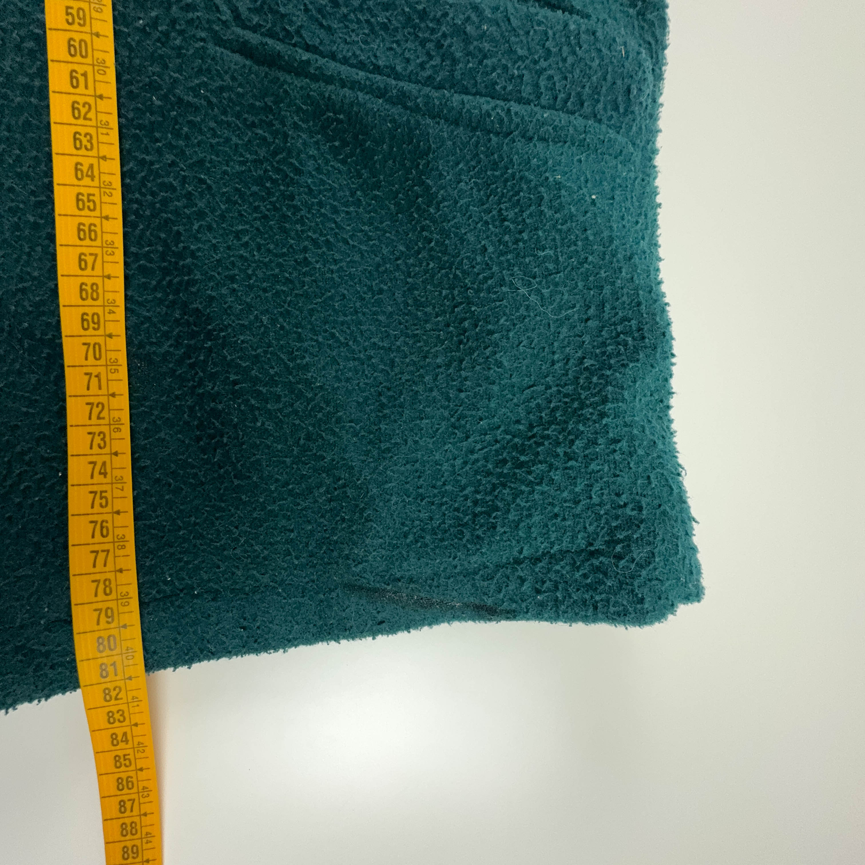 Dark Green Full Zip Vintage Fleece 80's - Size XL/XXL Men