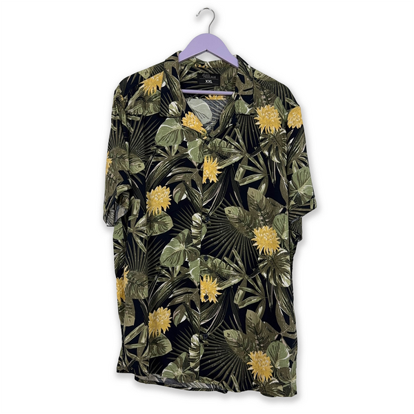 Multicolored Vintage Floral Shirt - Men's Size L/XL