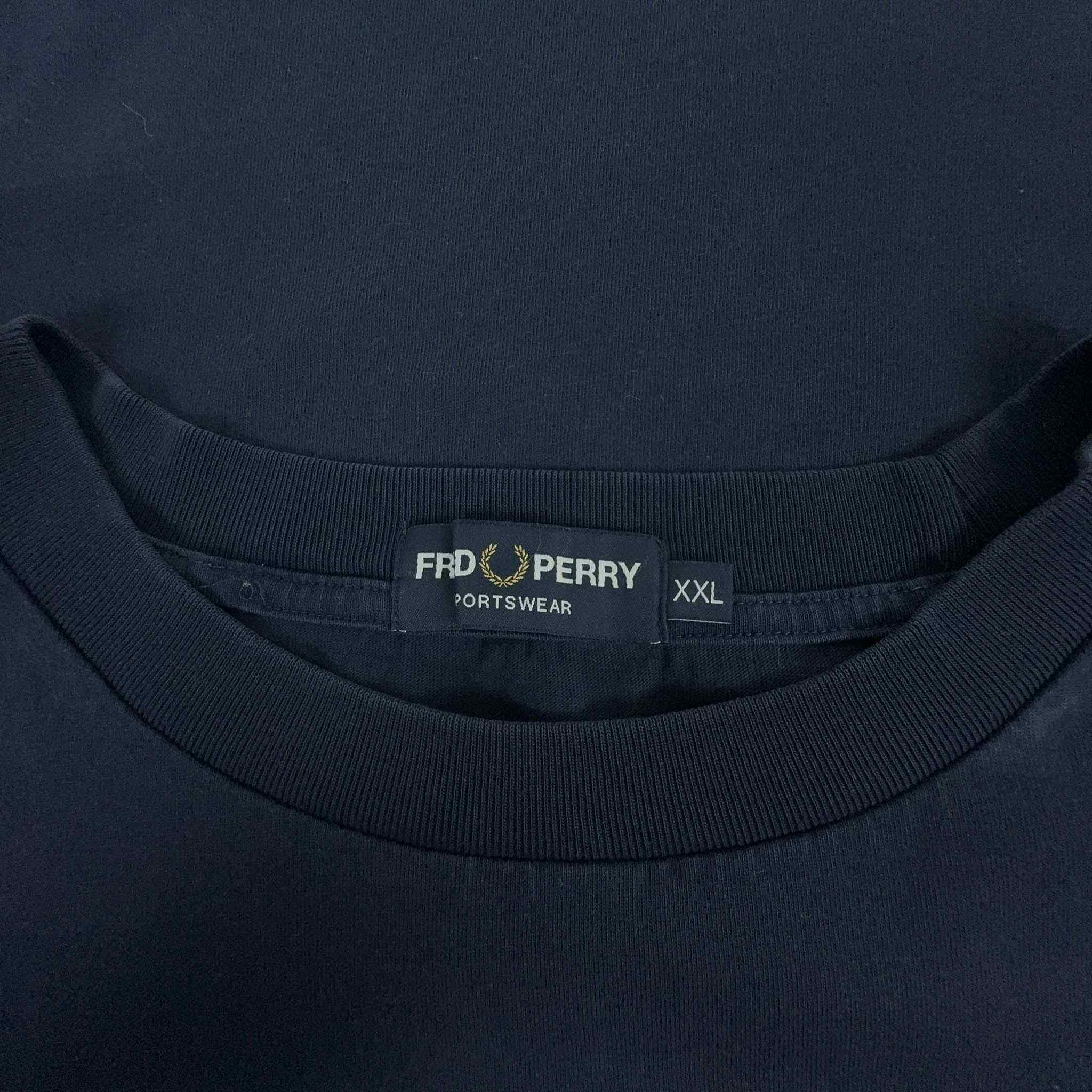 Felpa Fred Perry blu scura a girocollo - Taglia XXL uomo