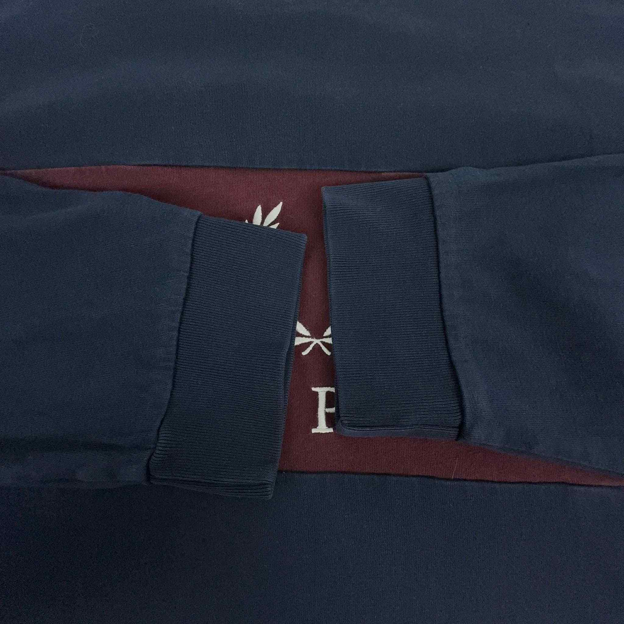 Felpa Fred Perry blu scura a girocollo - Taglia XXL uomo