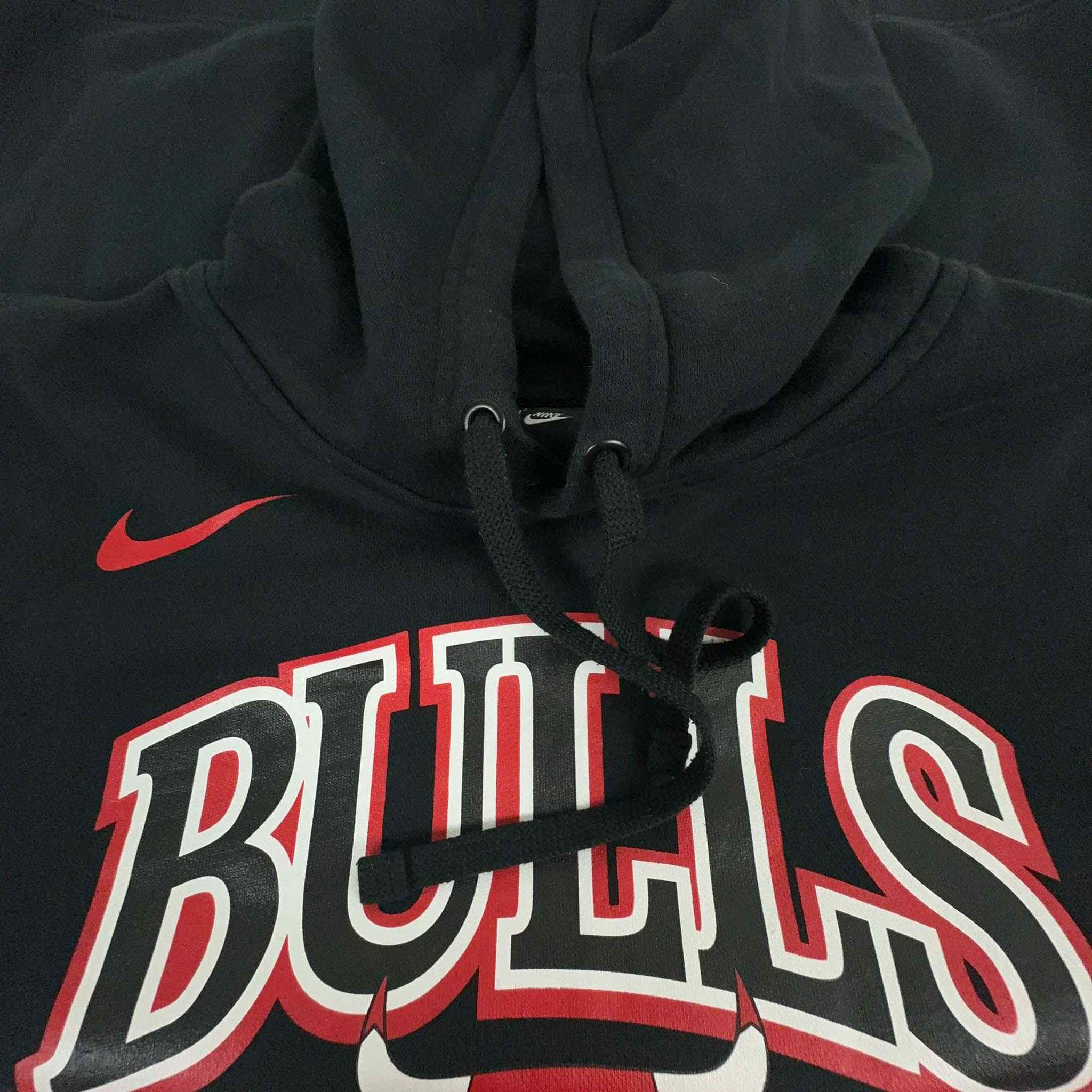 Nike Chicago Bulls Black Hoodie - Men's Size S