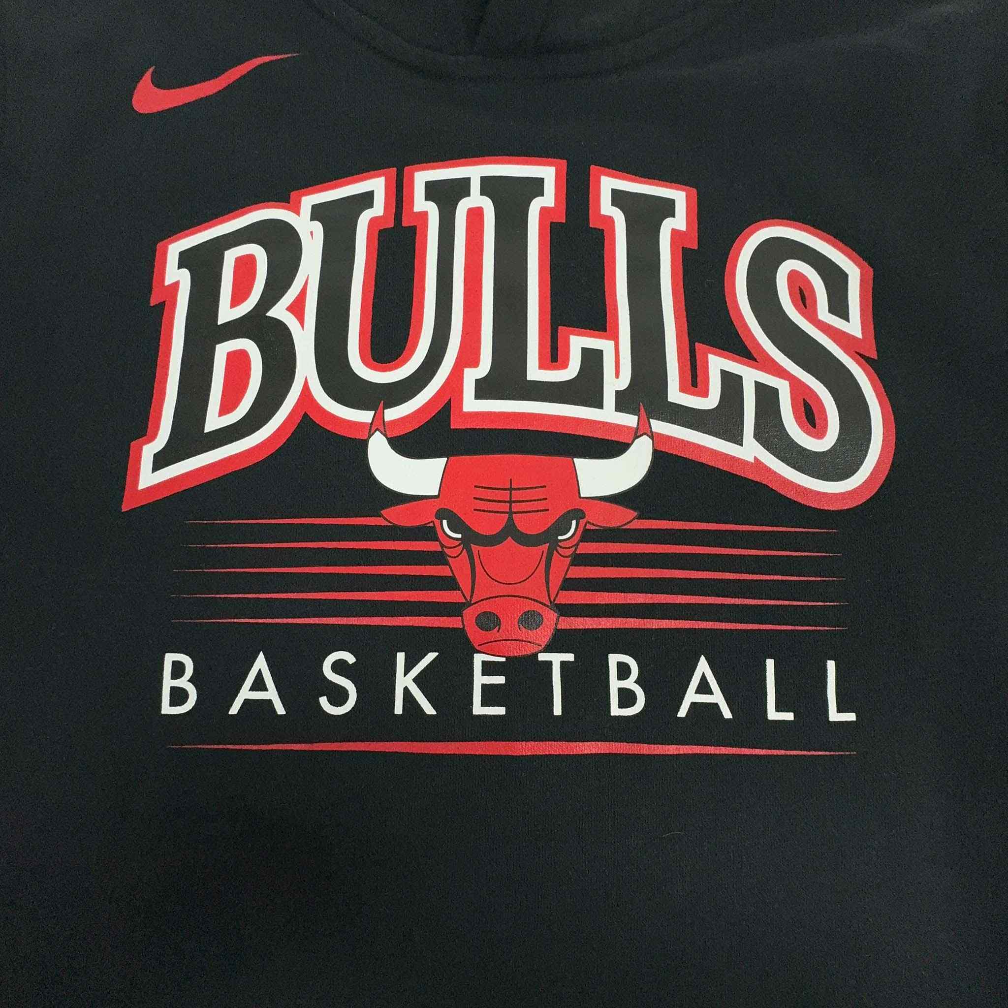 Nike Chicago Bulls Black Hoodie - Men's Size S