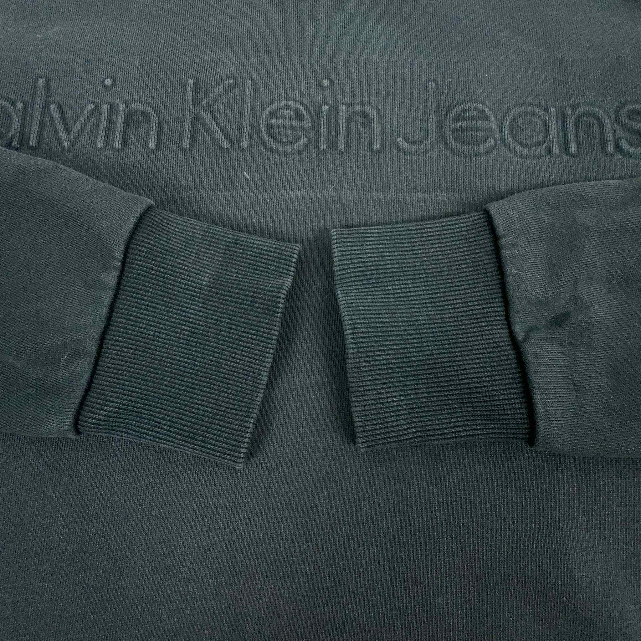 Felpa Calvin Klein nera girocollo - Taglia S uomo