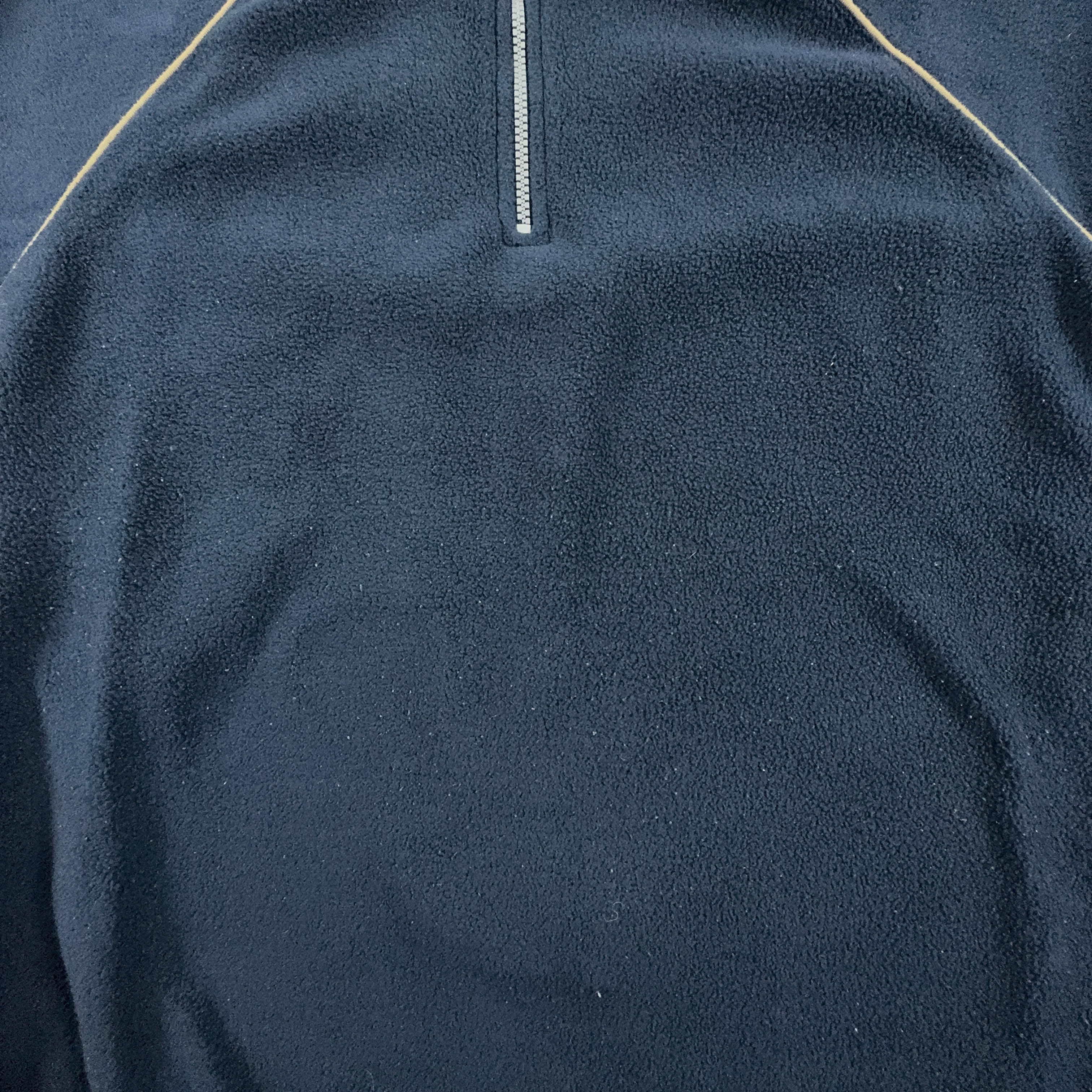 Kappa Vintage Dark Blue Full Zip Fleece 00s - Size L/XL Men