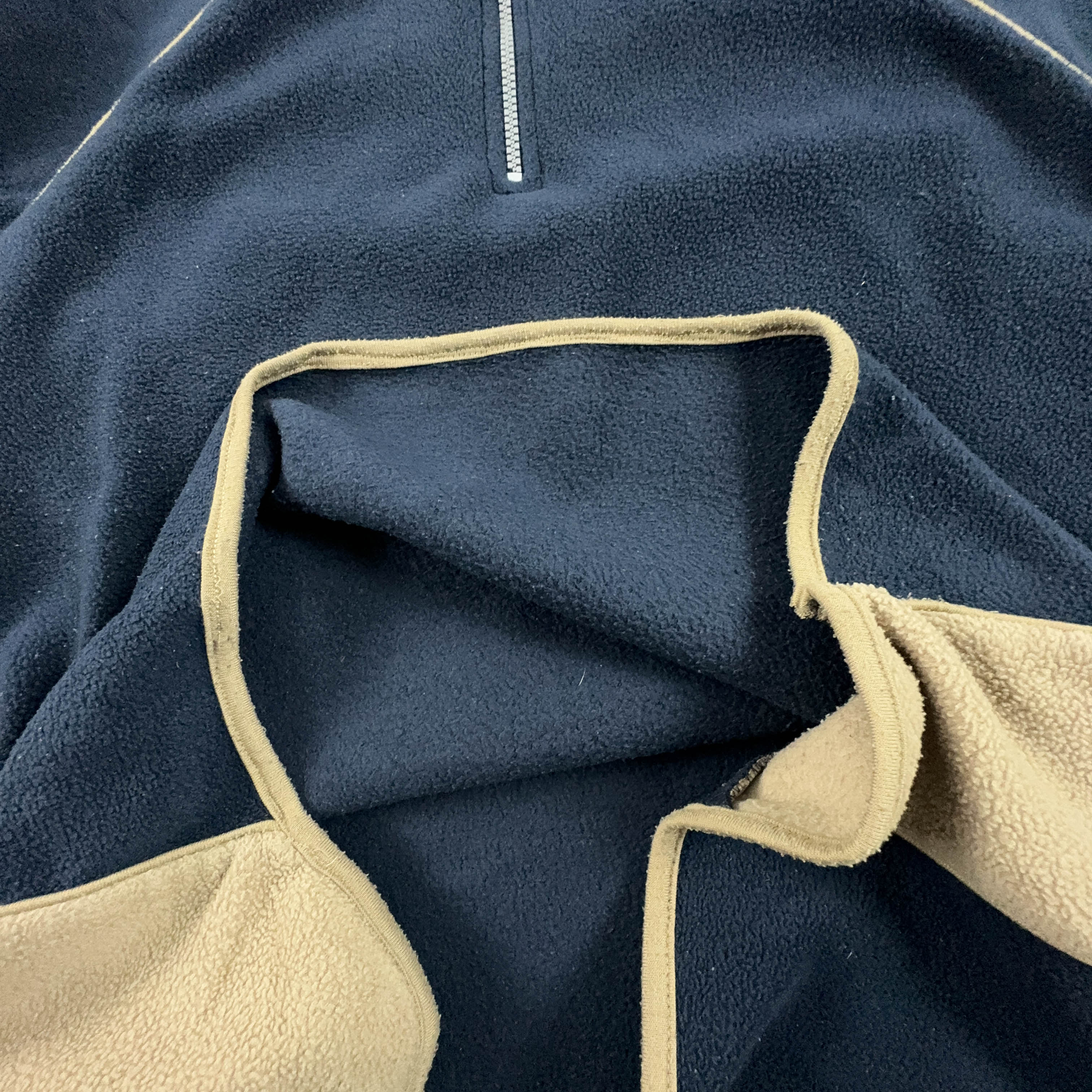 Kappa Vintage Dark Blue Full Zip Fleece 00s - Size L/XL Men